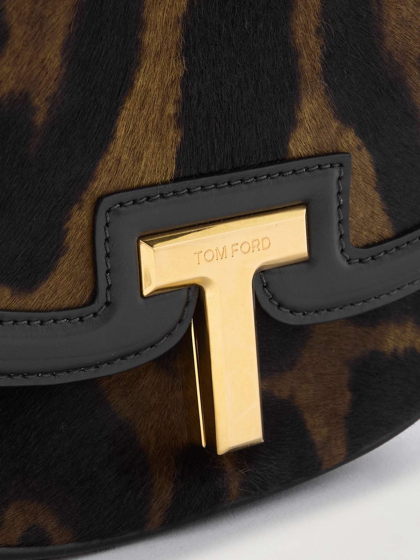 Wallis leather-trimmed leopard-print calf hair shoulder bag Leopard print - 4
