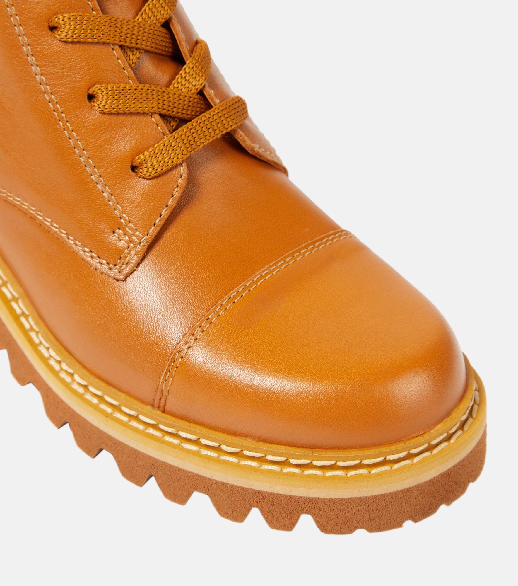 Mallory leather lace-up boots - 6