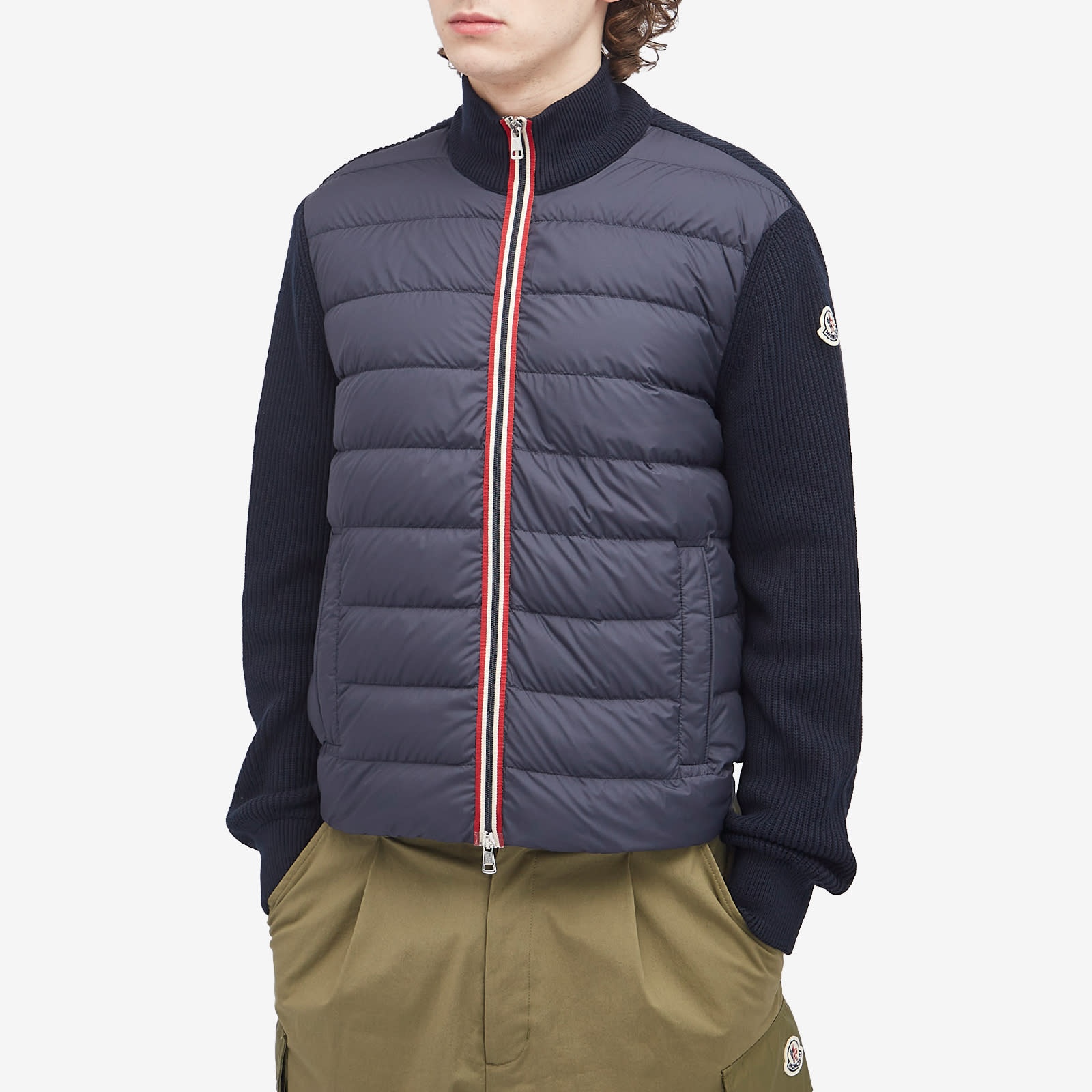 Moncler Cotton Yarn Cardigan Hybrid Jacket - 2