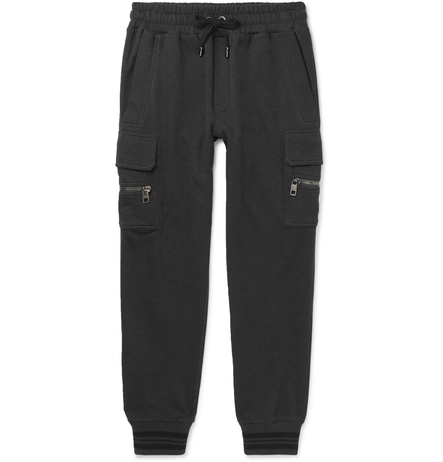 Tapered Loopback Cotton-Jersey Sweatpants - 1