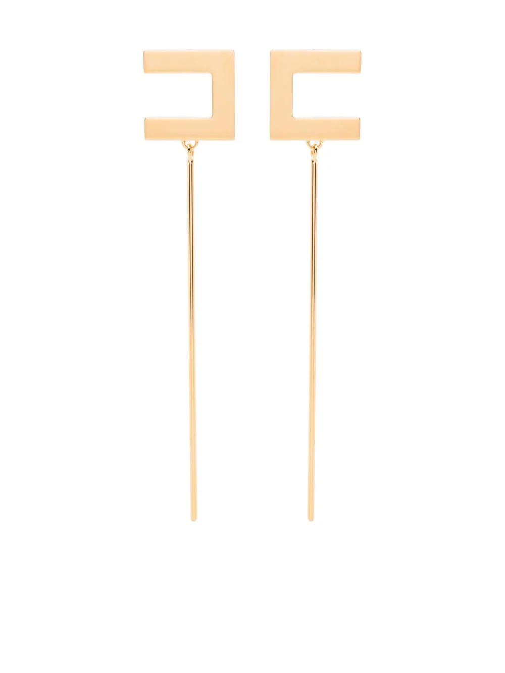 logo-detail earrings - 1