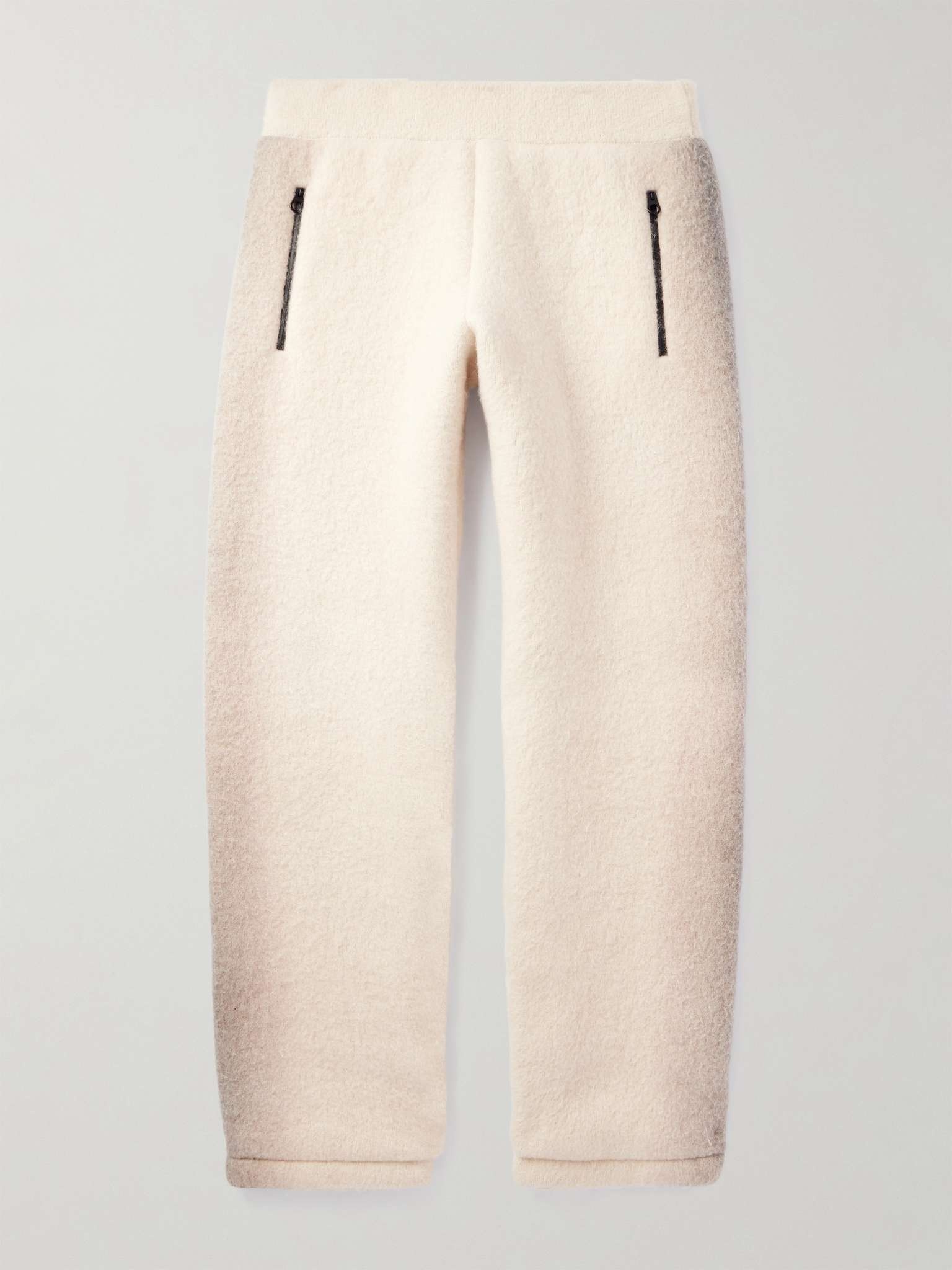 Straight-Leg Dégradé Cashmere-Fleece Sweatpants - 1