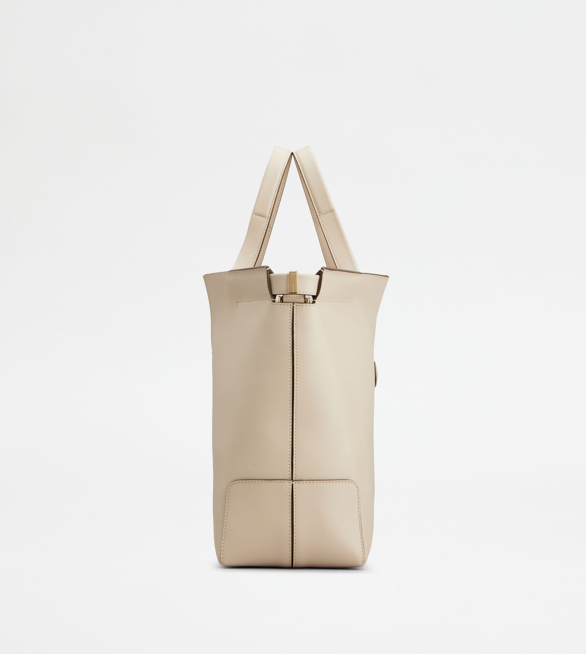 TOD'S DI BAG FOLIO IN LEATHER SMALL - OFF WHITE - 2