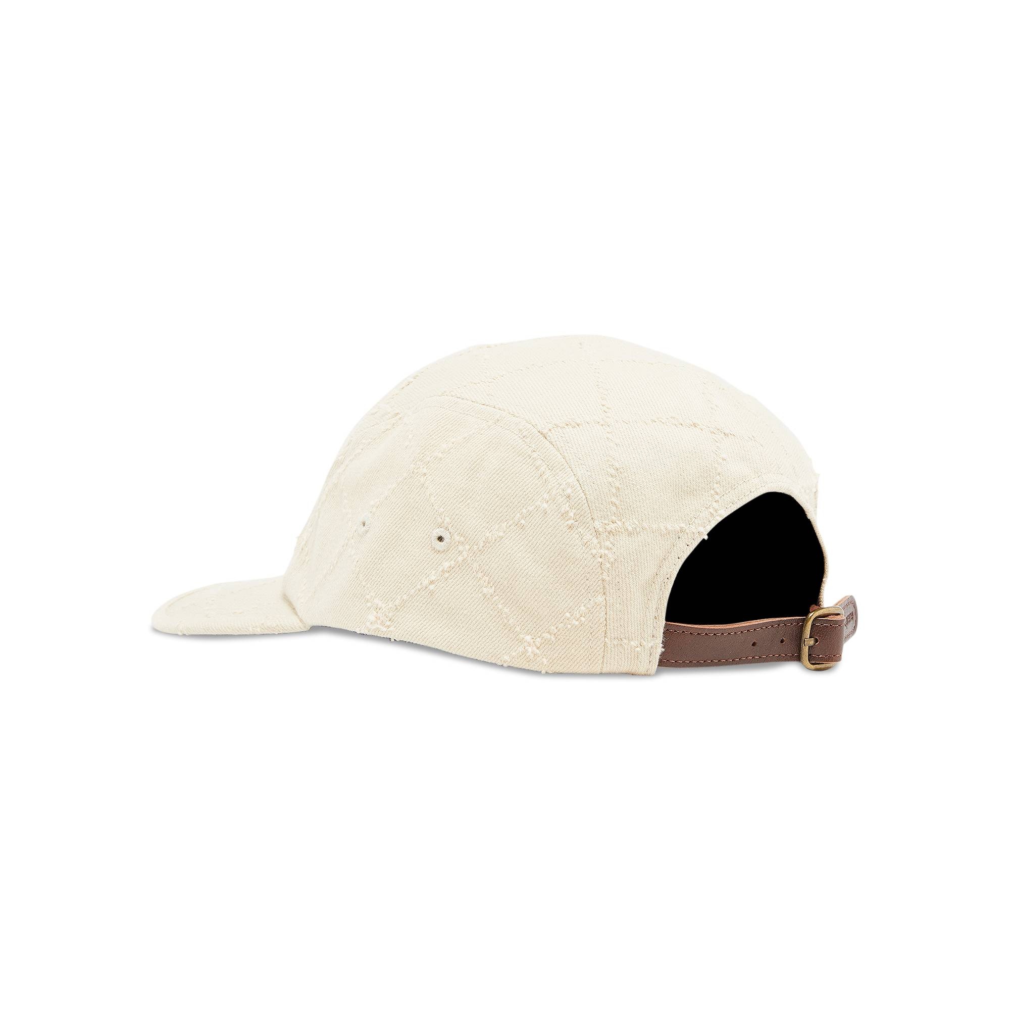 Supreme Punched Denim Camp Cap 'Dyed Beige' - 3