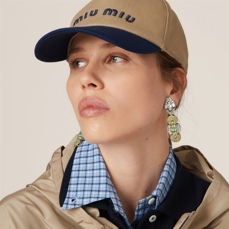 Miu Miu Drill baseball cap outlook