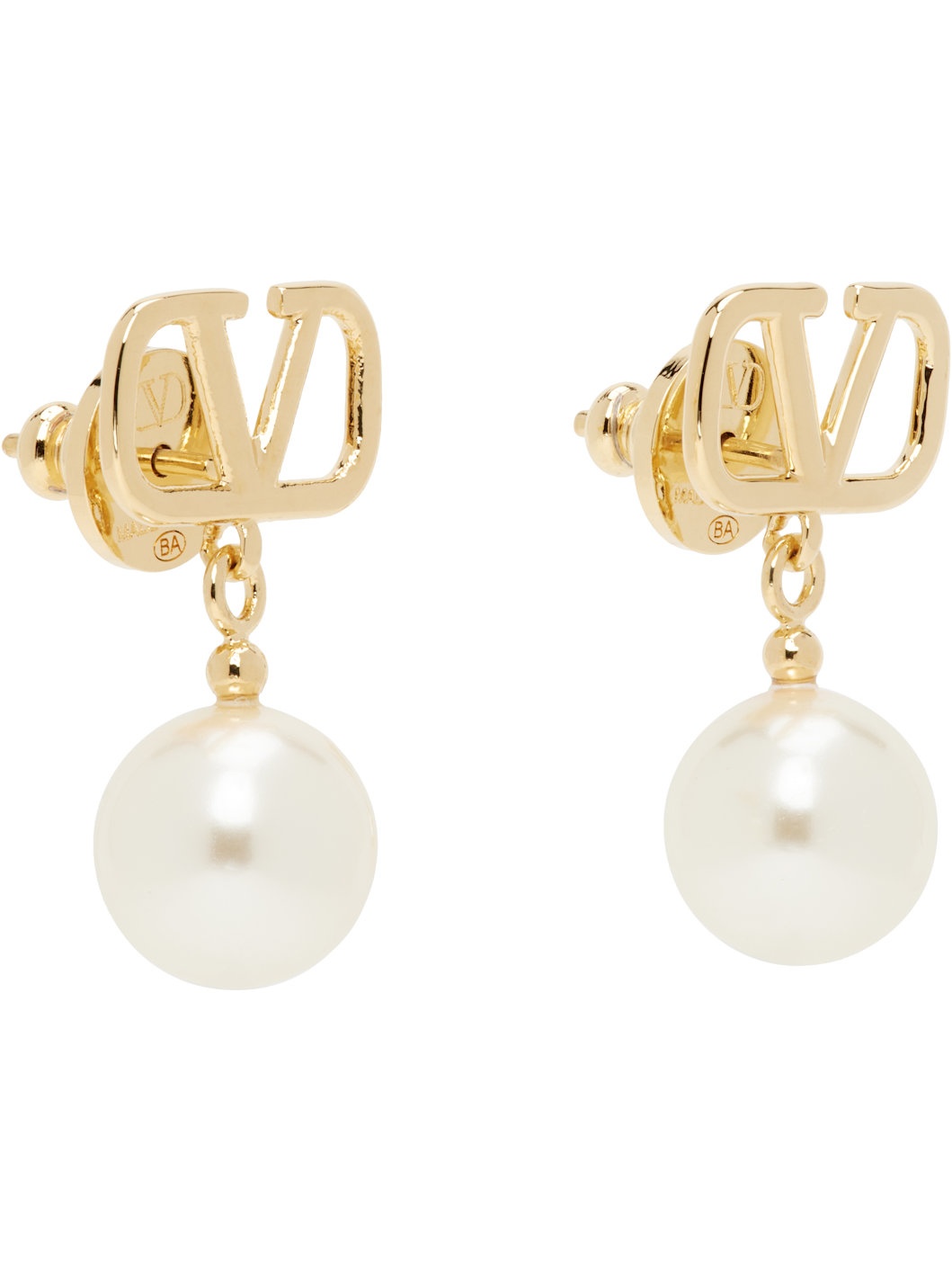 Gold VLogo Signature Earrings - 2