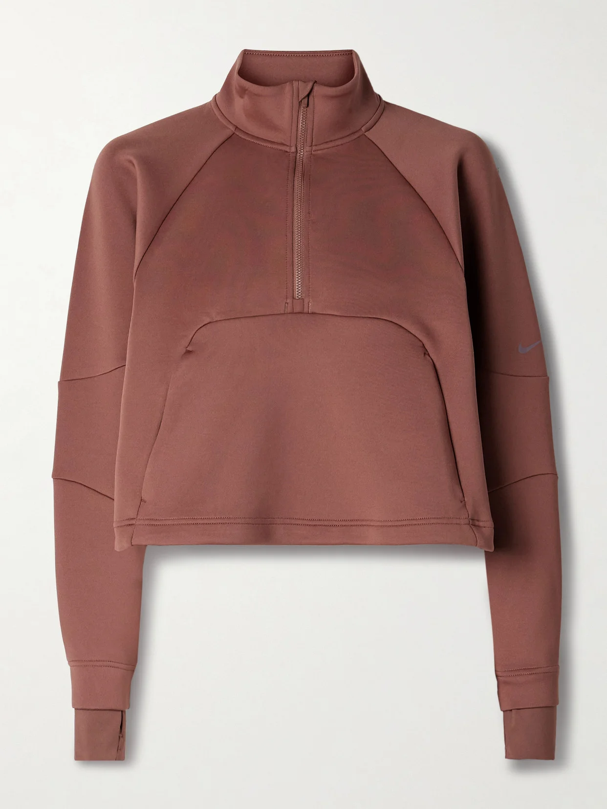 Prima Cropped Dri-fit Half-zip Sweatshirt - 1