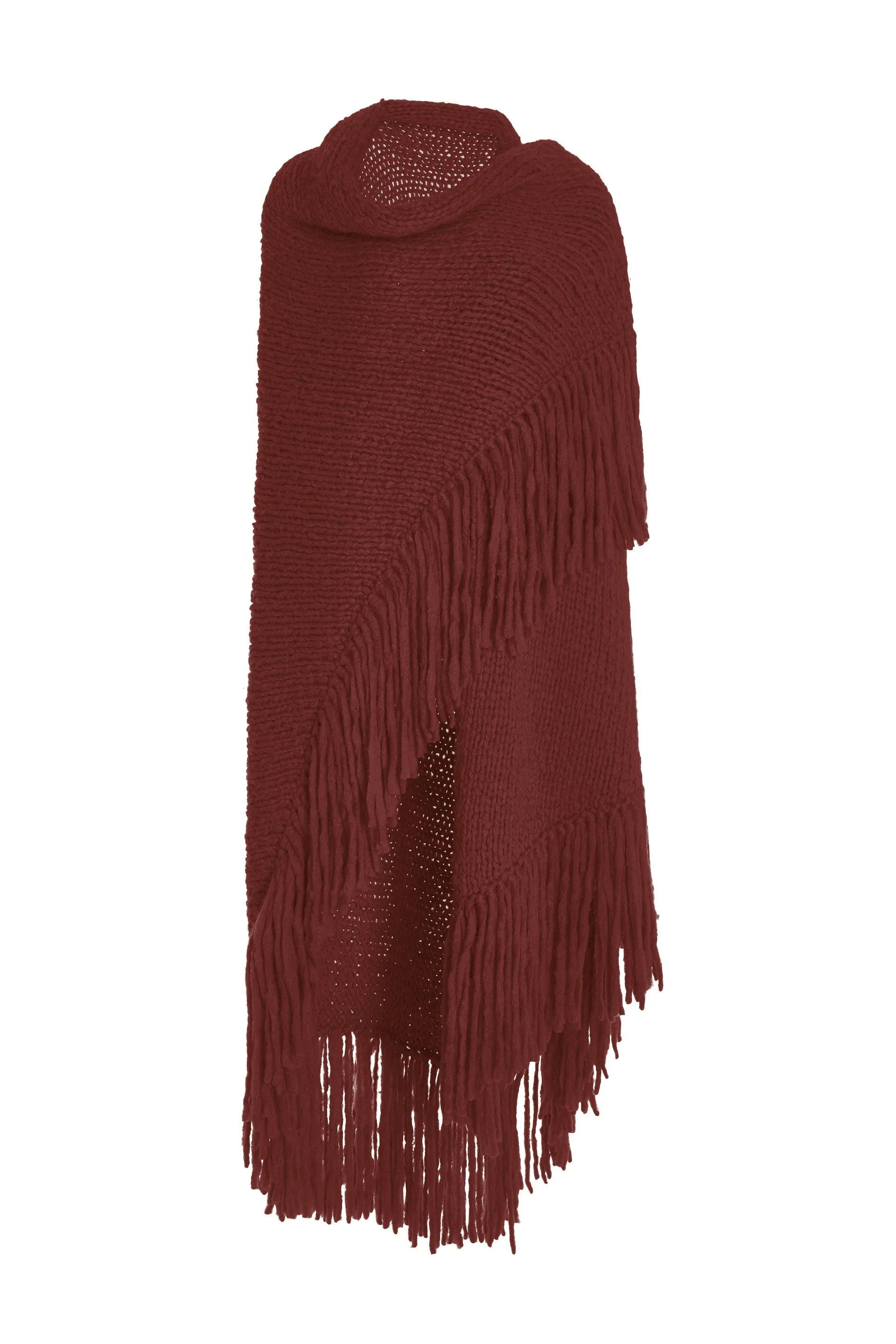 Lauren Knit Wrap in Burnt Sienna Welfat Cashmere - 1