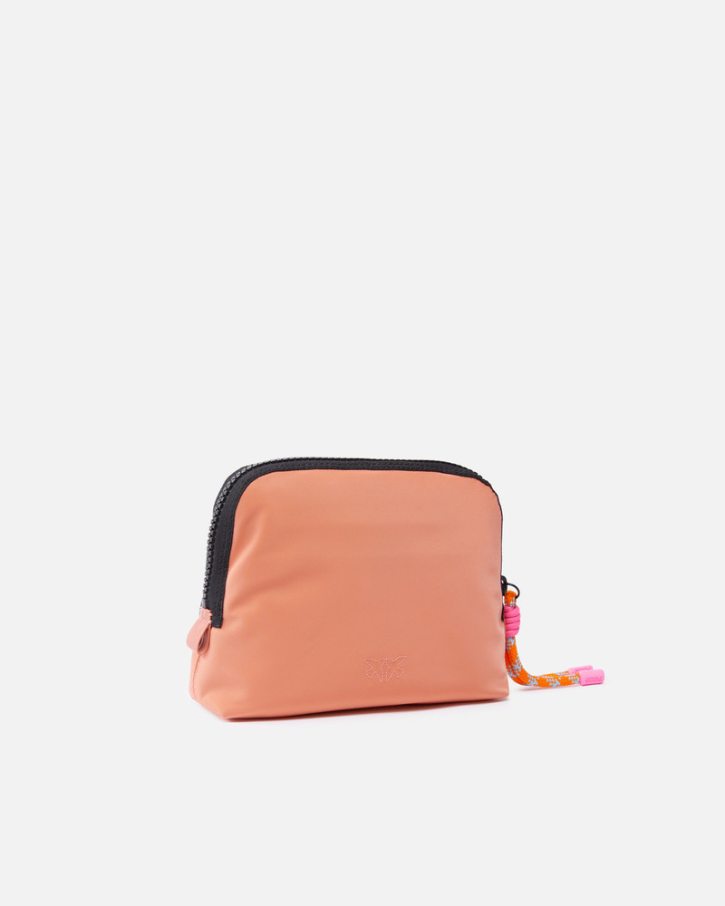 PINKO SMALL BAG IN RECYCLED FABRIC WITH LOGO outlook
