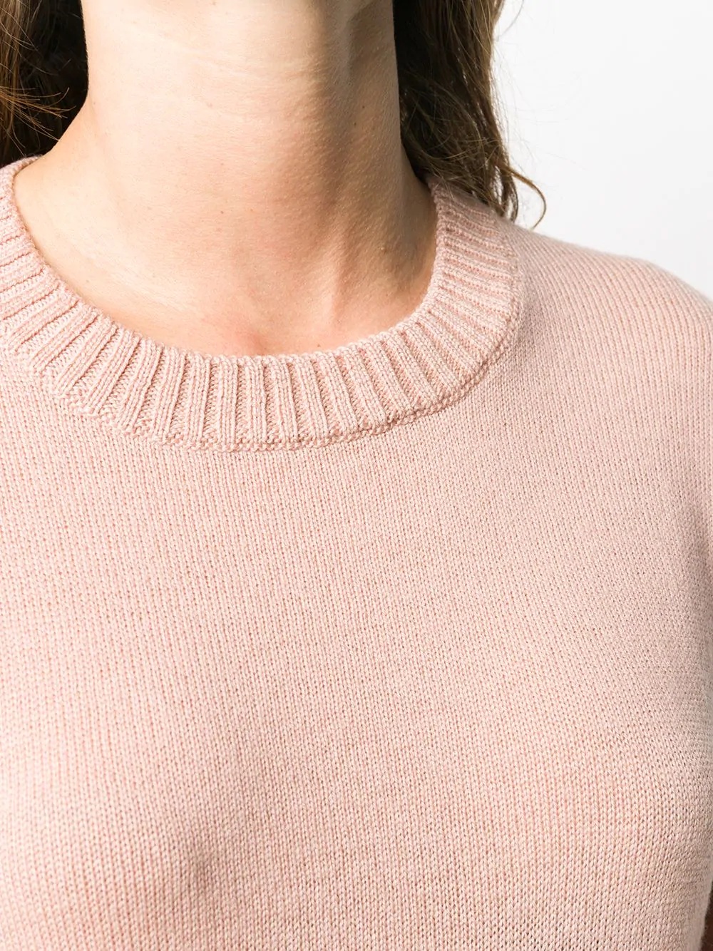 knitted long line jumper - 5