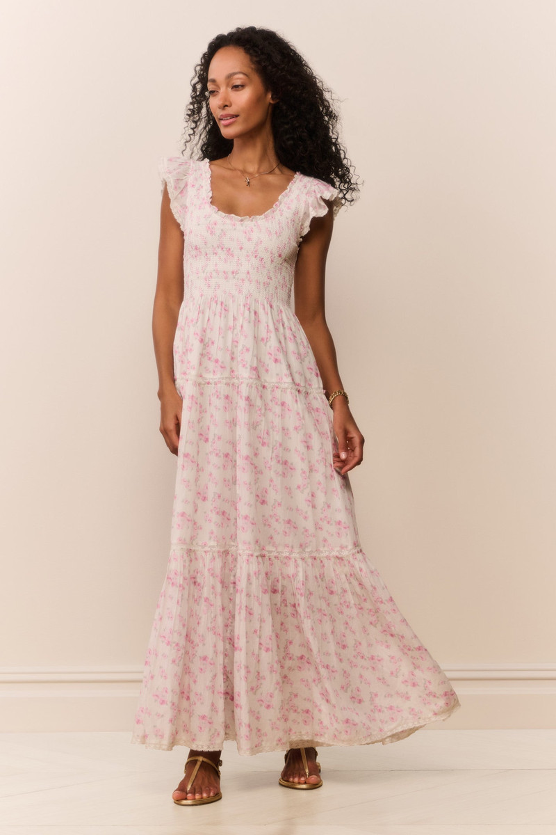 LoveShackFancy Chessie Blooming Floral Maxi Dress outlook