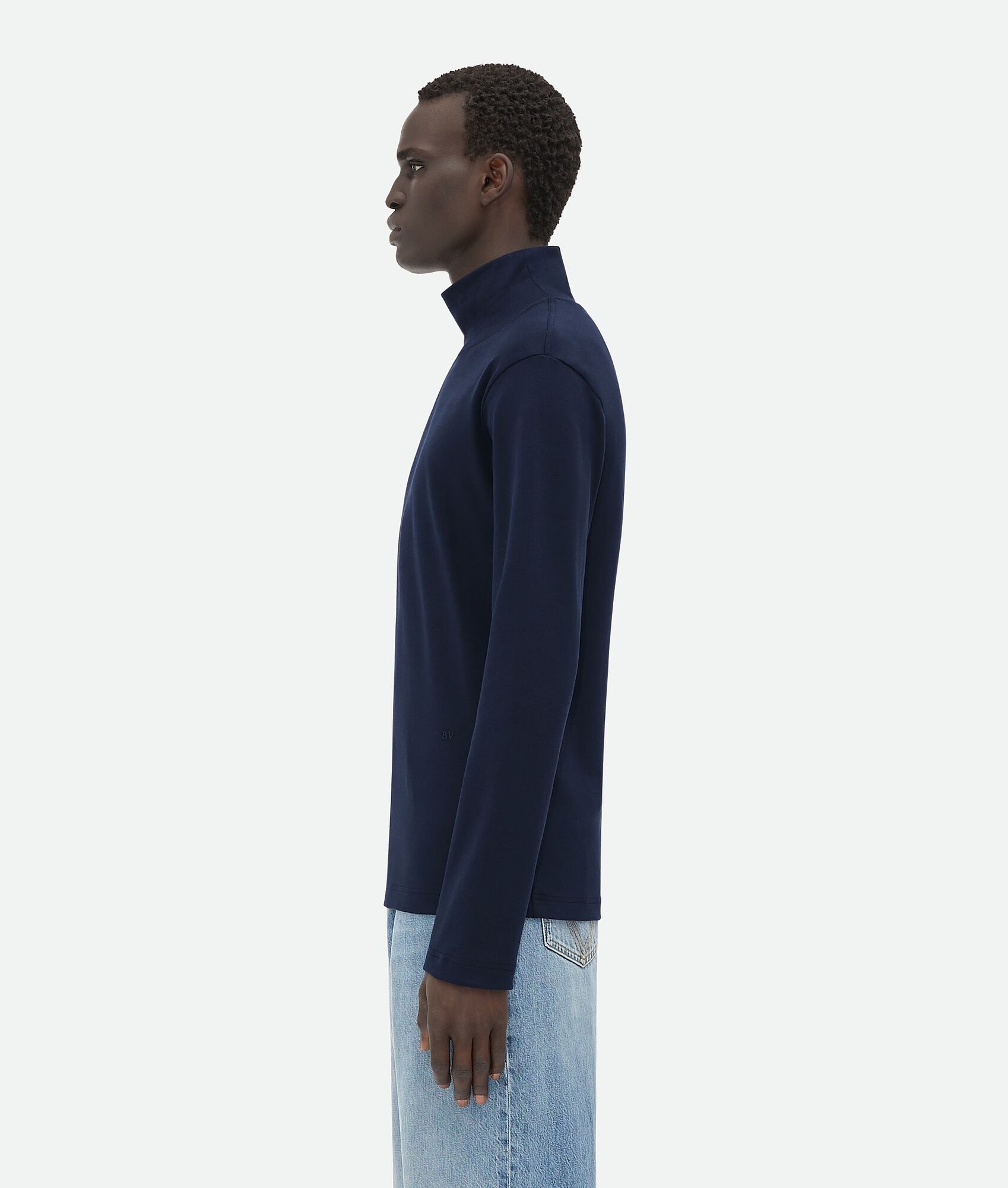 Jersey High Neck T-Shirt - 2