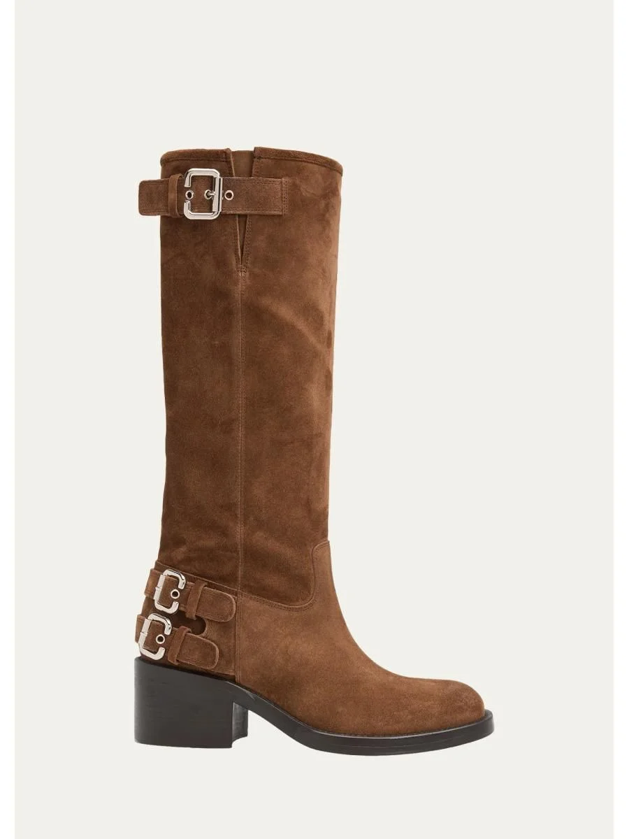 65mm Dakota Suede Knee-High Boots - 1