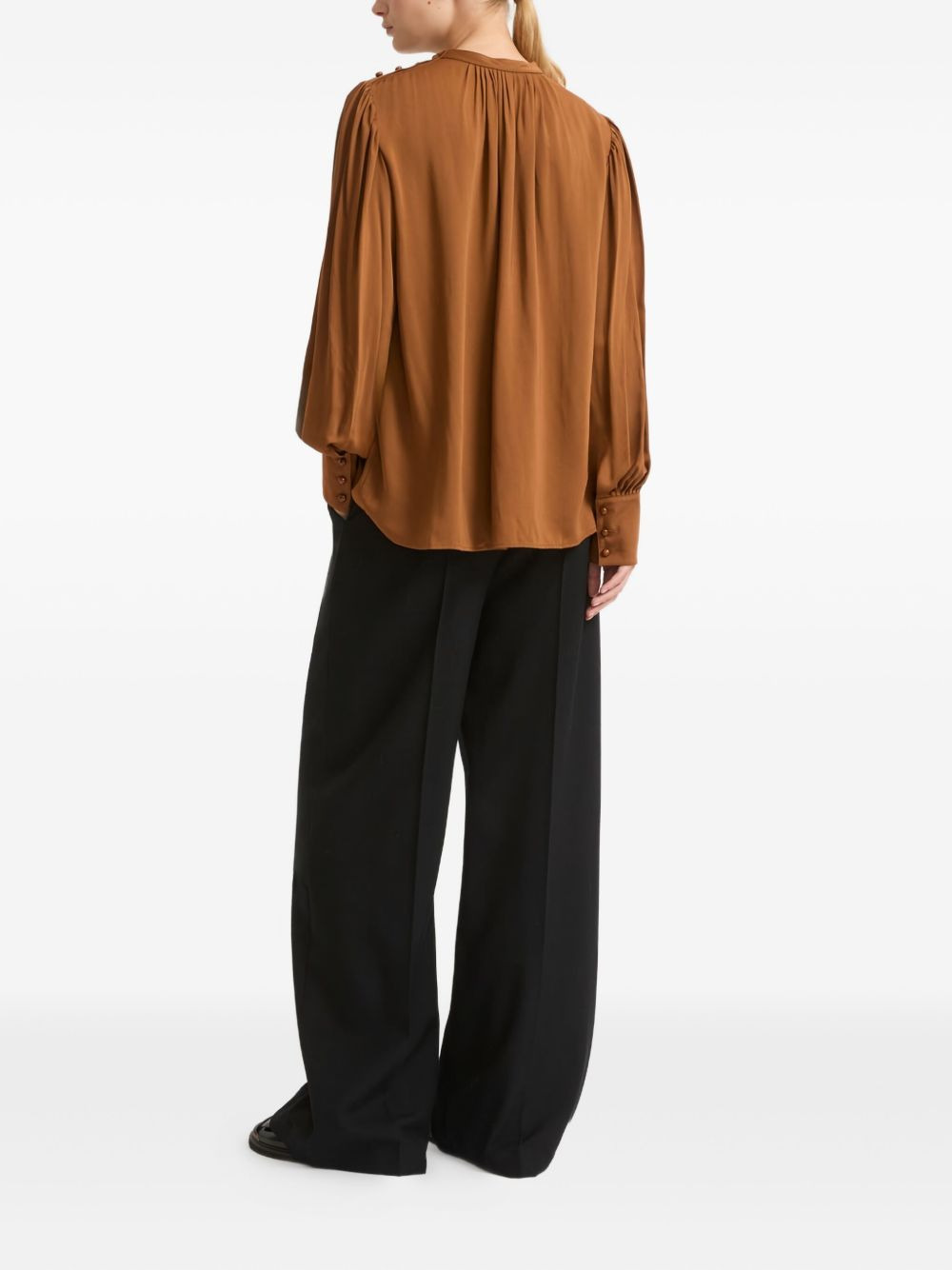button-embellishment blouse - 3