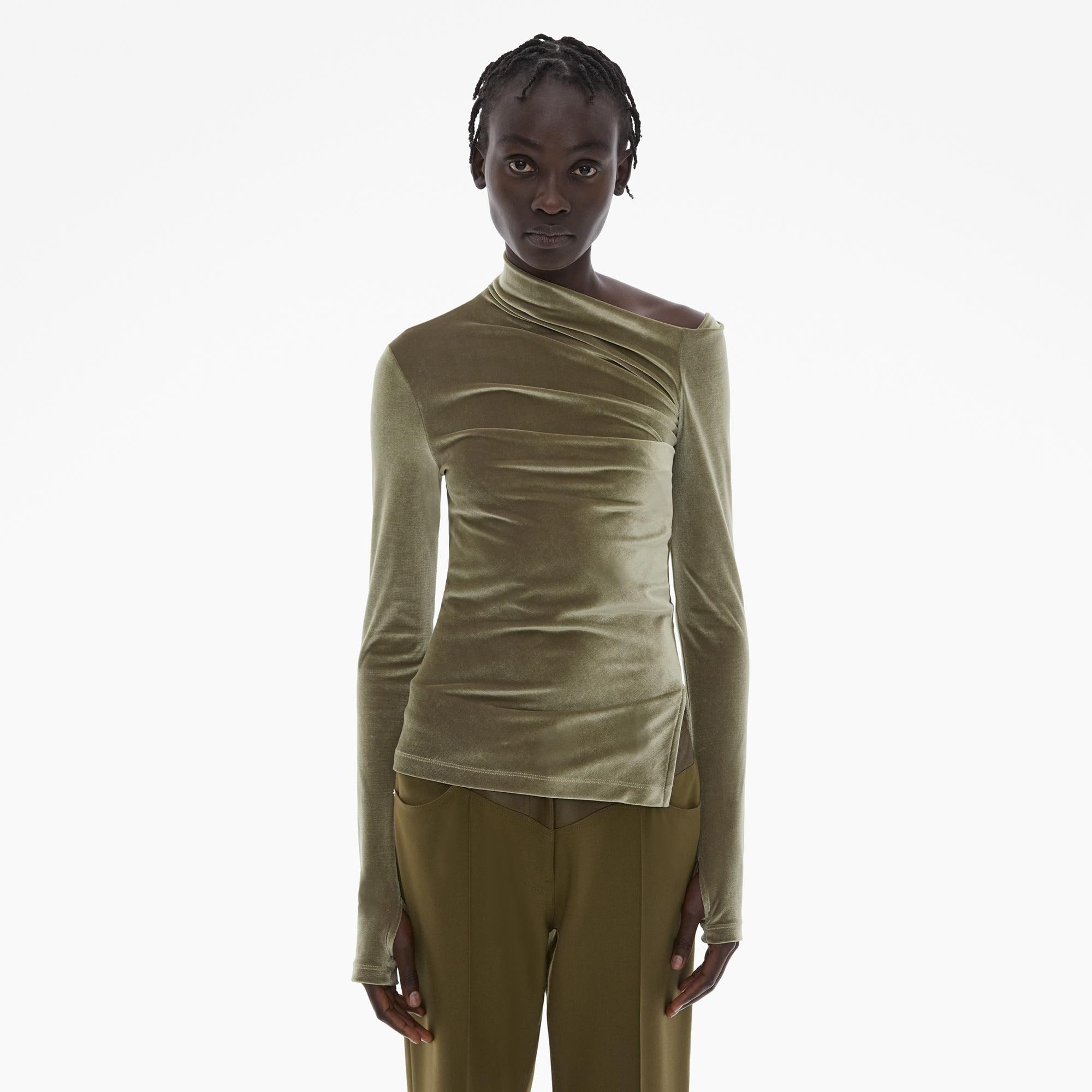 VELVET ASYMMETRICAL TOP - 3