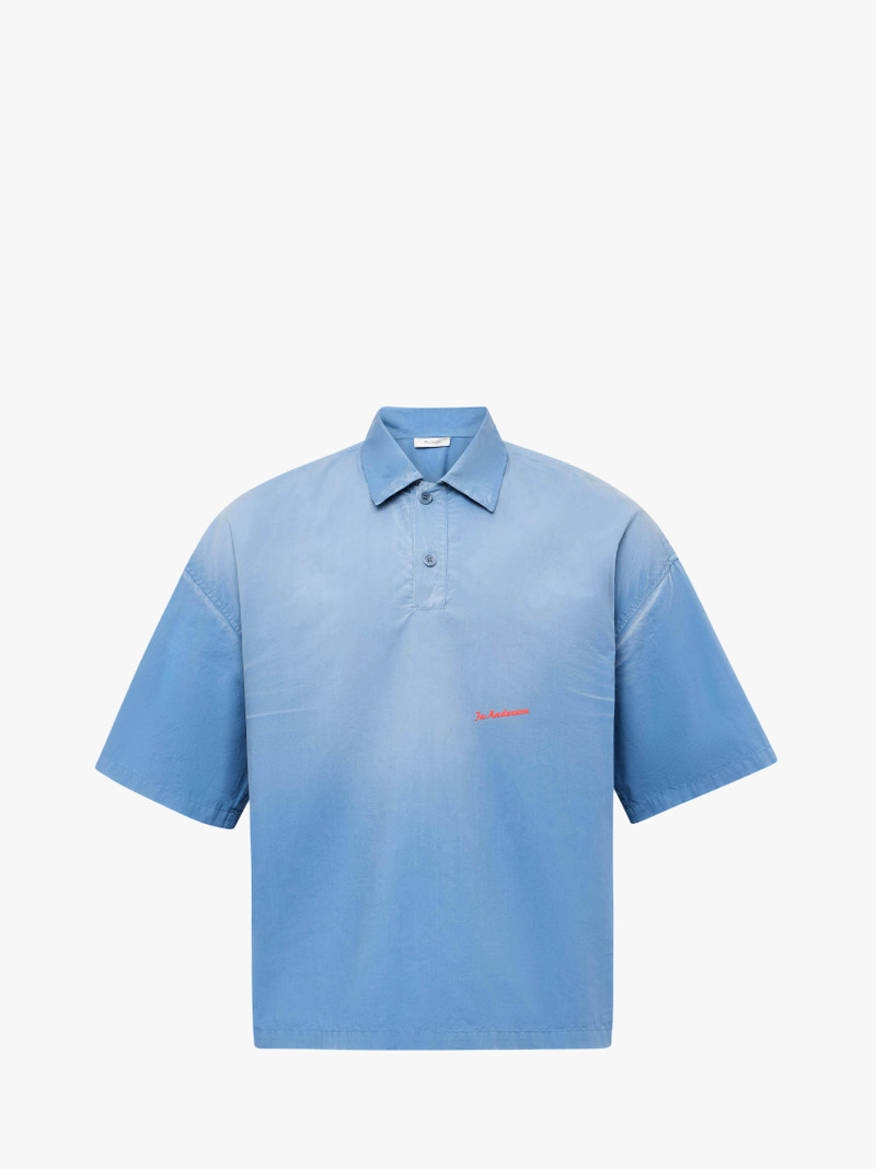 OVERSIZED LOGO EMBROIDERED POLO SHIRT 1