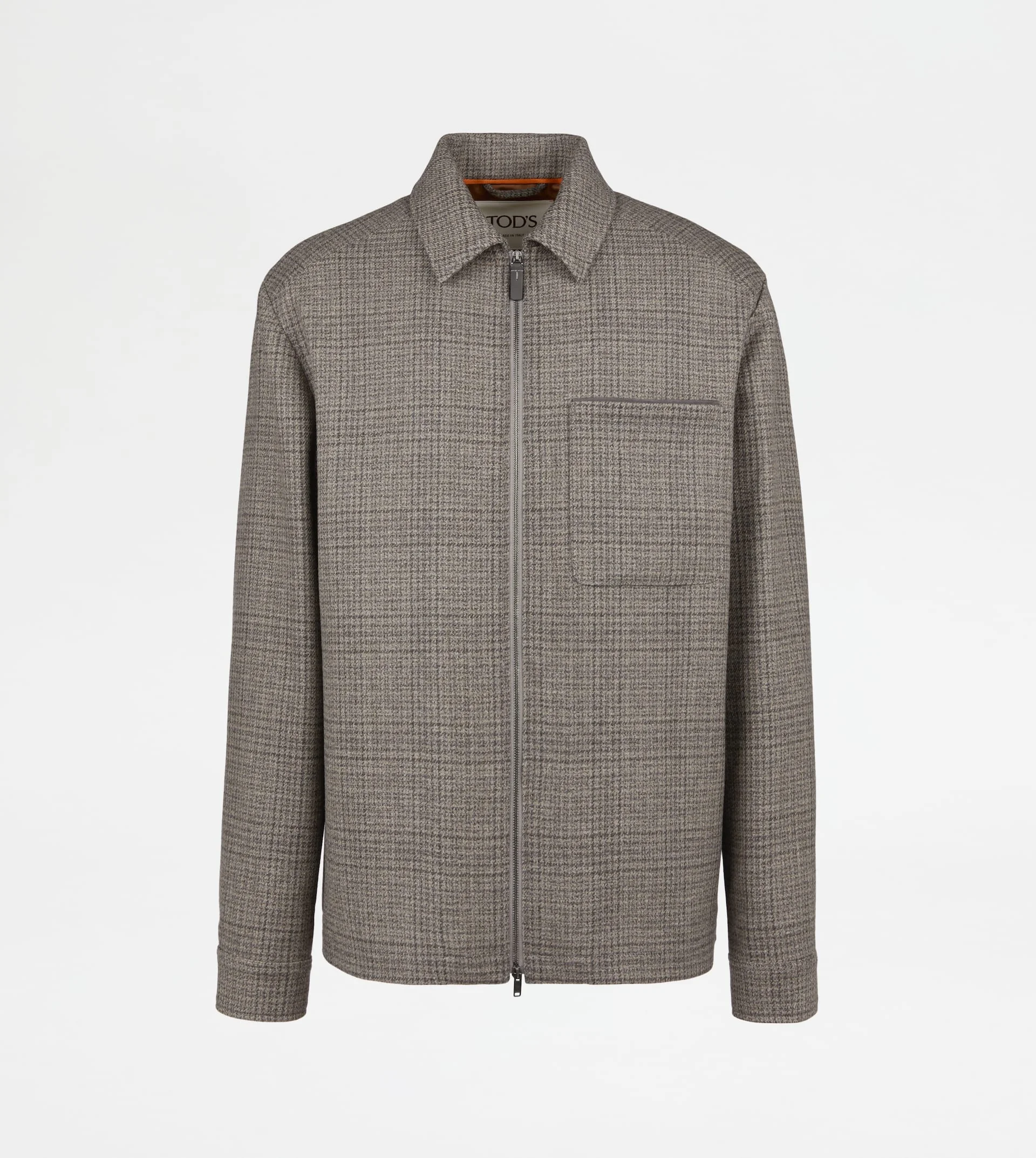 OVERSHIRT IN WOOL - GREY - 1
