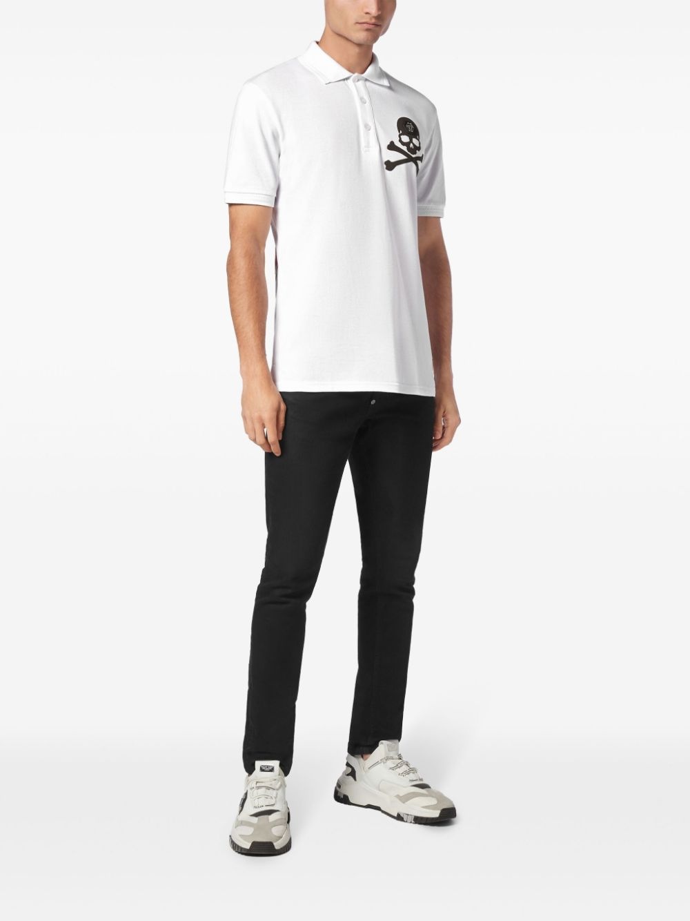 logo-print cotton polo shirt - 2