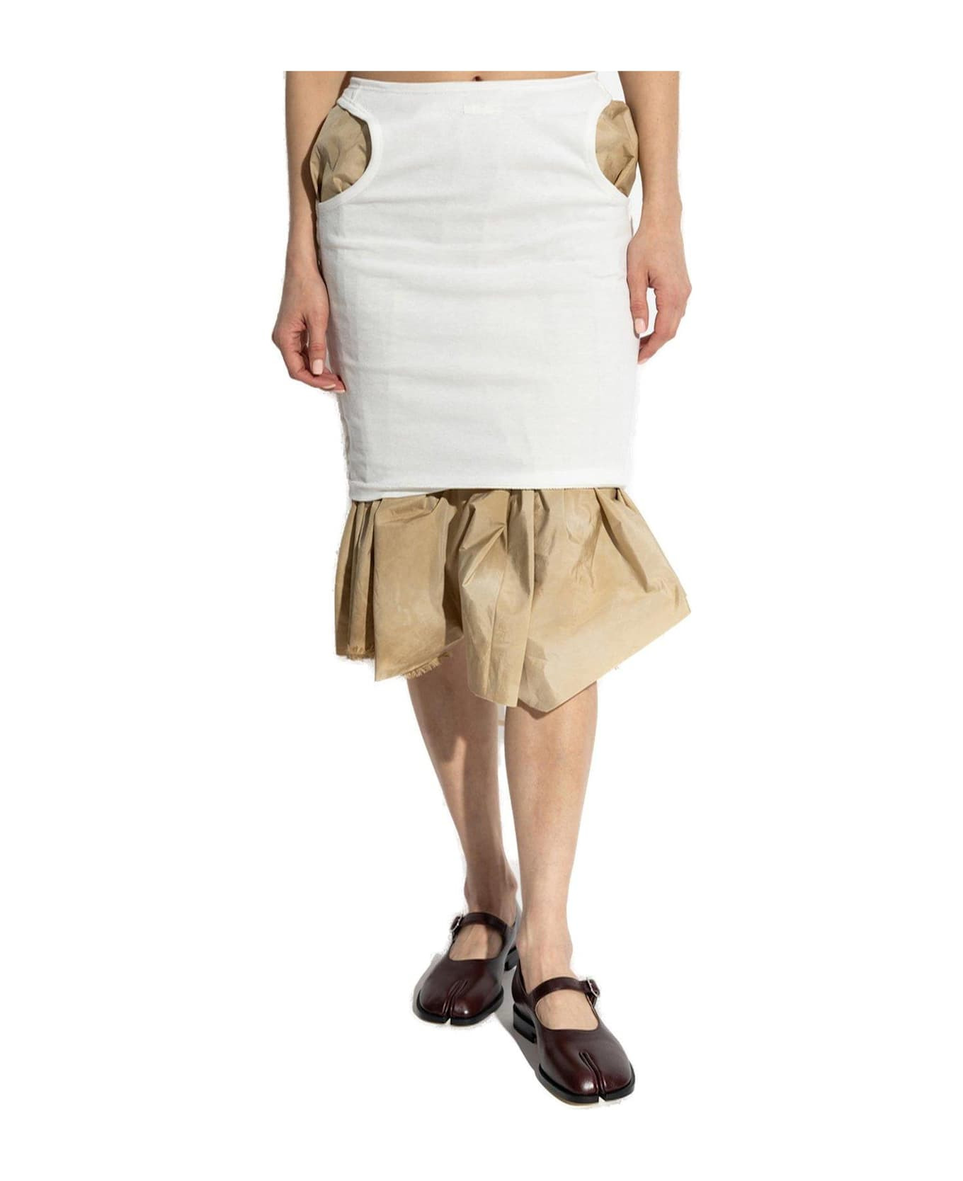 Layered High-waisted Skirt - 2