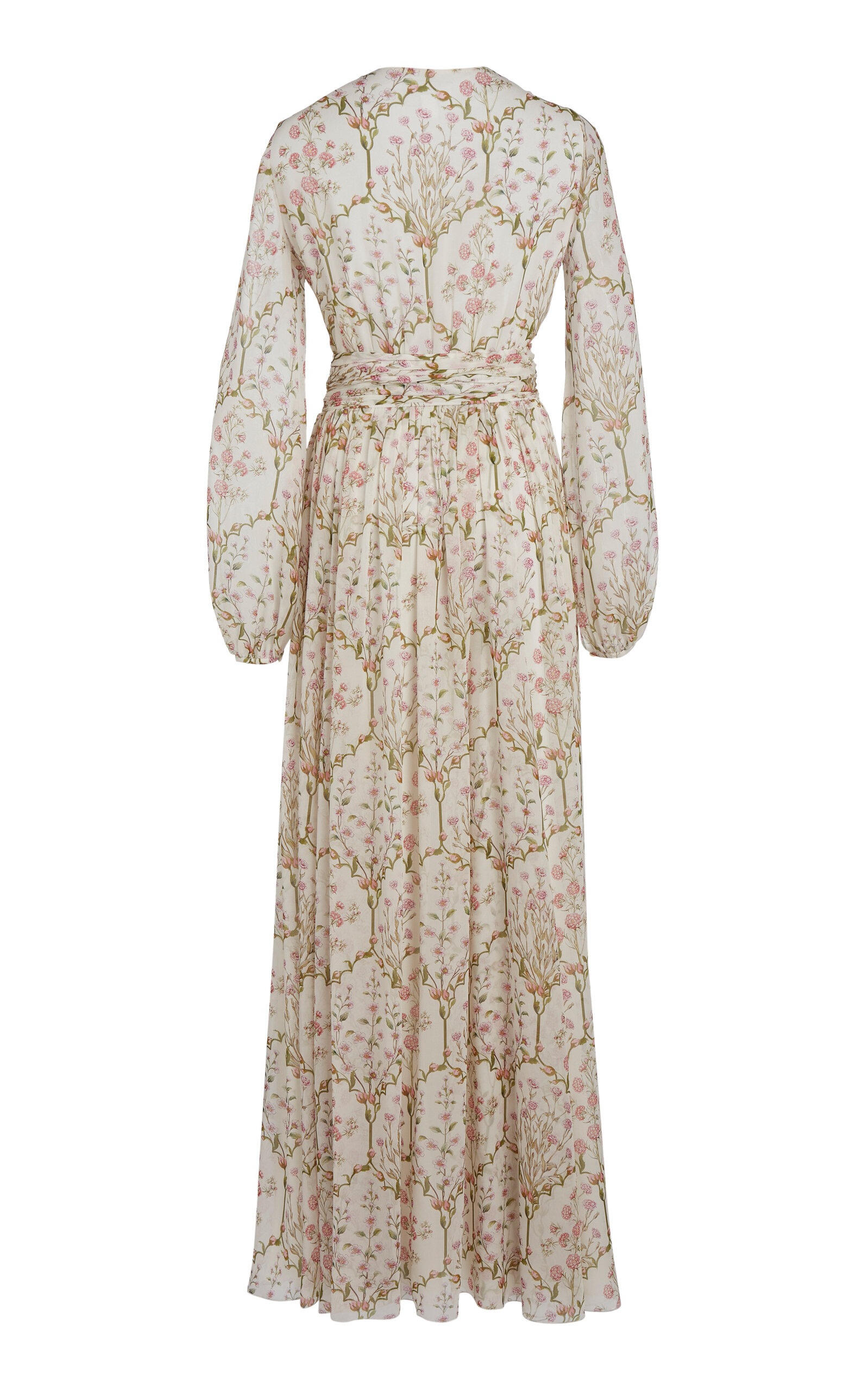 Printed Georgette Maxi Dress ivory - 3