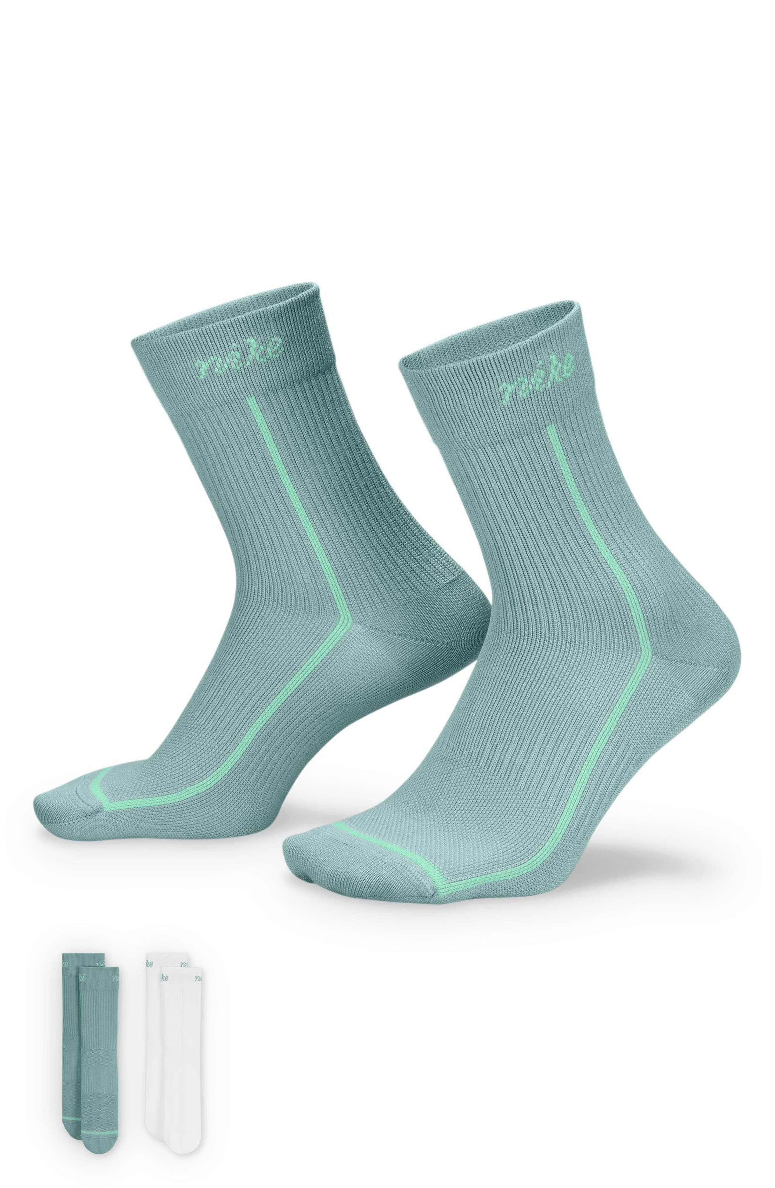 Nike Dri-FIT Everyday Plus 3-Pack Crew Socks in White Multi at Nordstrom - 4