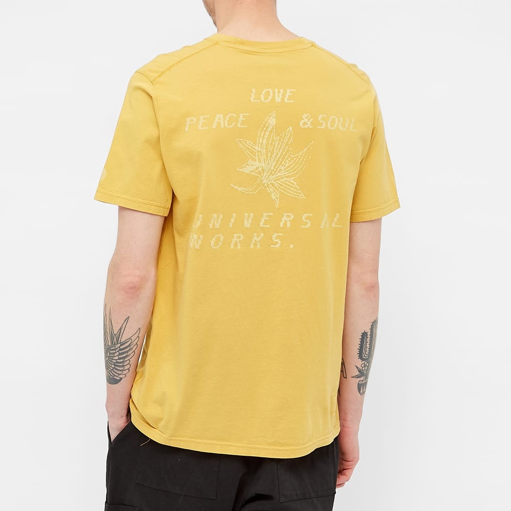 Universal Works Lotus Print Tee - 5