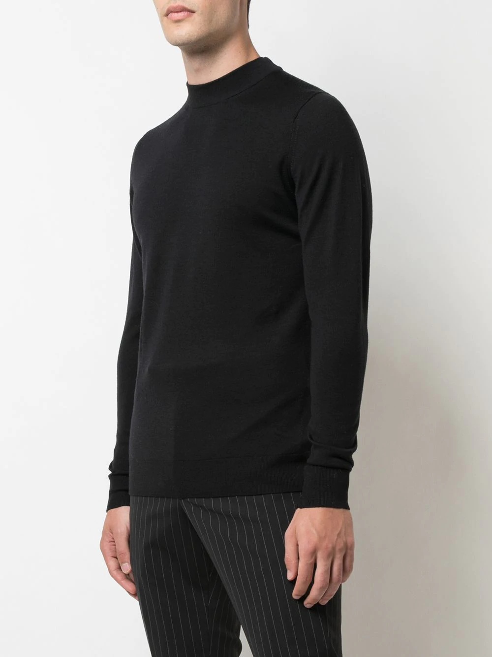 long-sleeve fitted sweater - 3