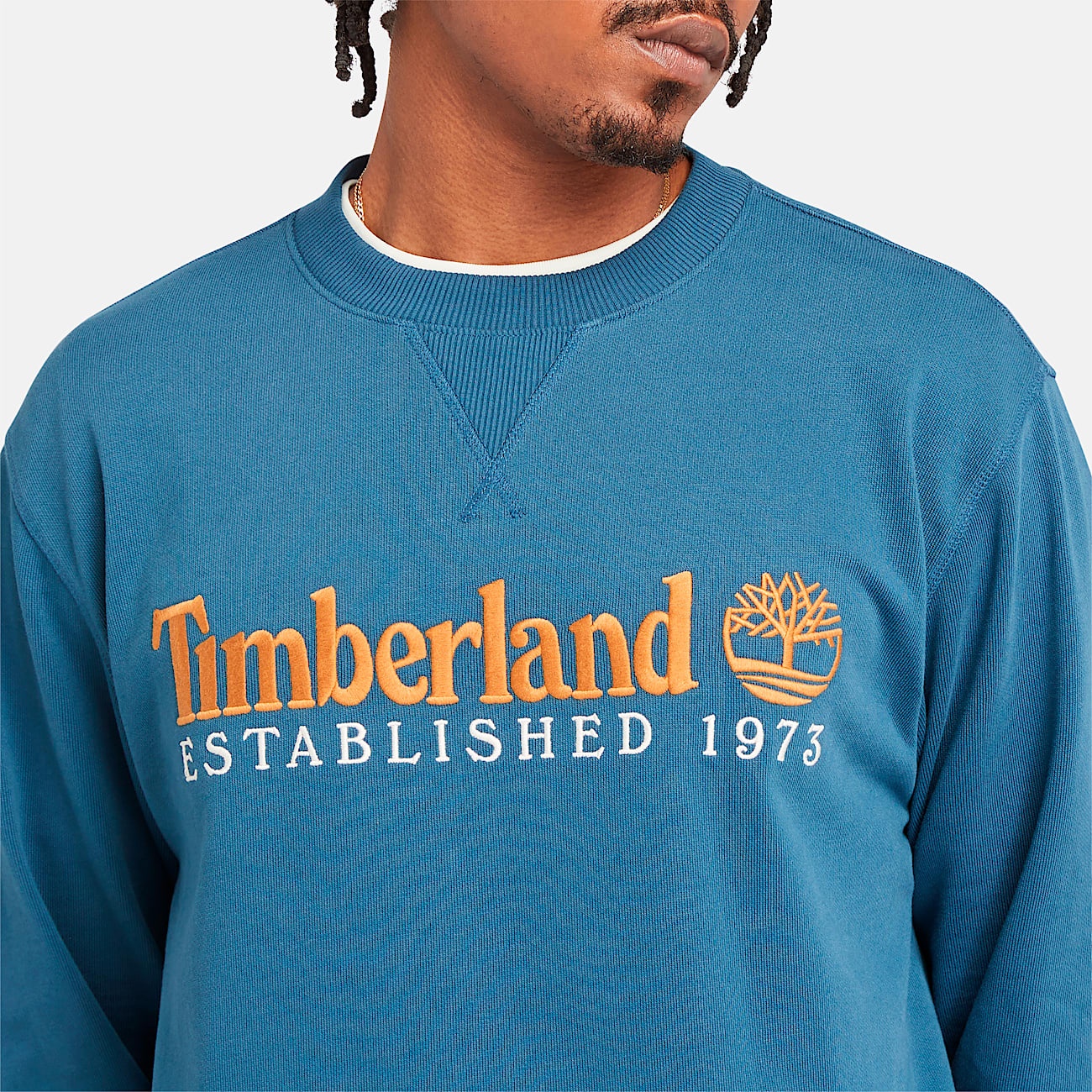 Men's Established 1973 Embroidered Logo Crew Neck Sweatshirt - 4