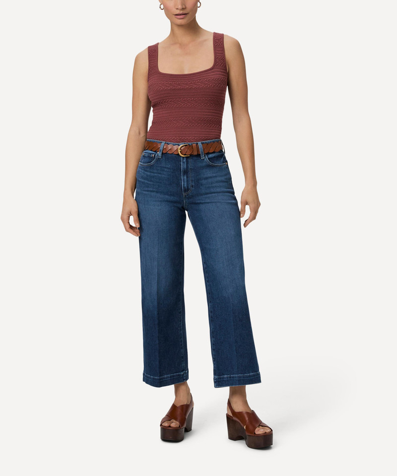 PAIGE Anessa Wide-Leg Jeans in Kindred outlook