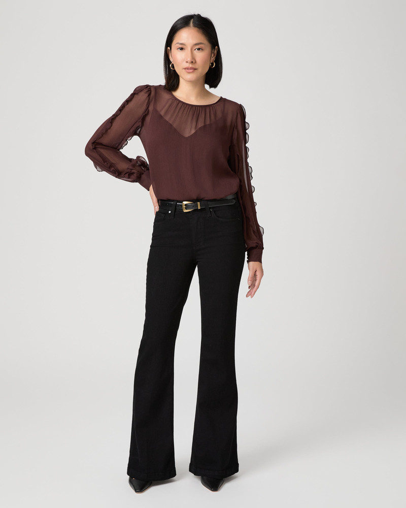 PAIGE Genevieve Petite Flare Jean outlook