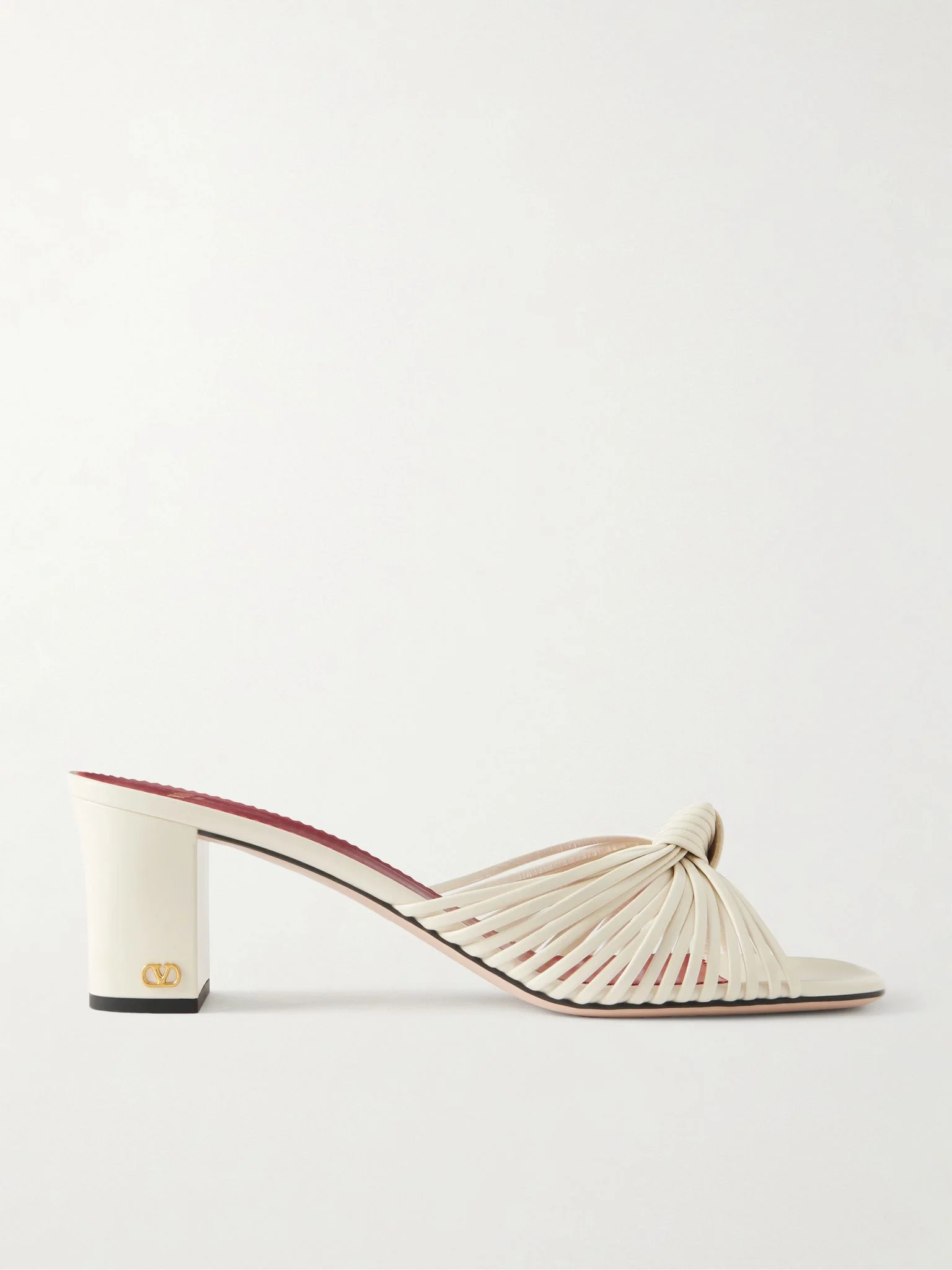 Annet 60 woven leather mules White - 1