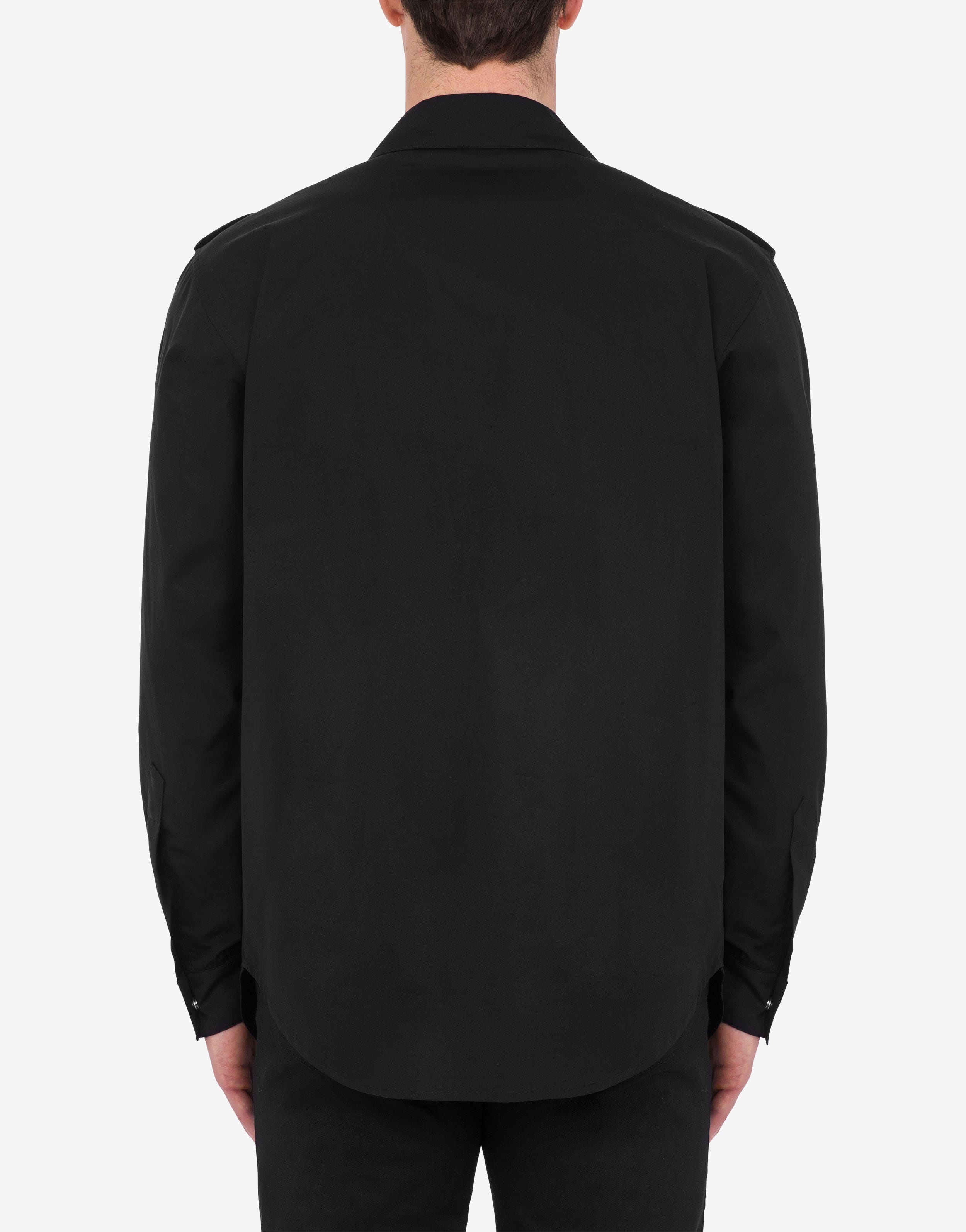 BIKER DETAILS POPLIN SHIRT - 3