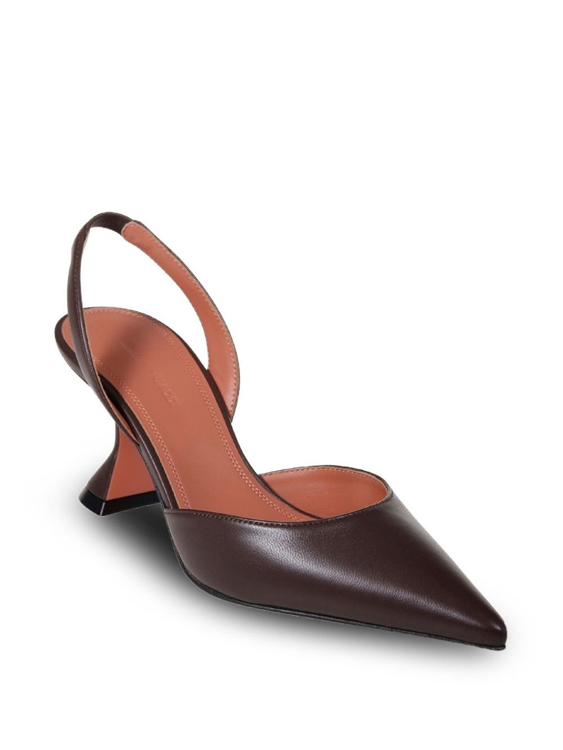 Amina Muaddi 70mm Holli slingback pumps outlook
