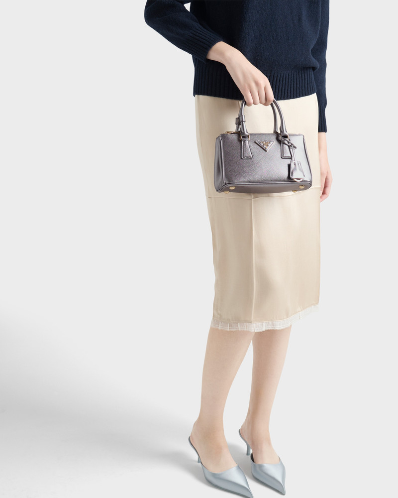 Prada Prada Galleria patent Saffiano leather mini-bag outlook