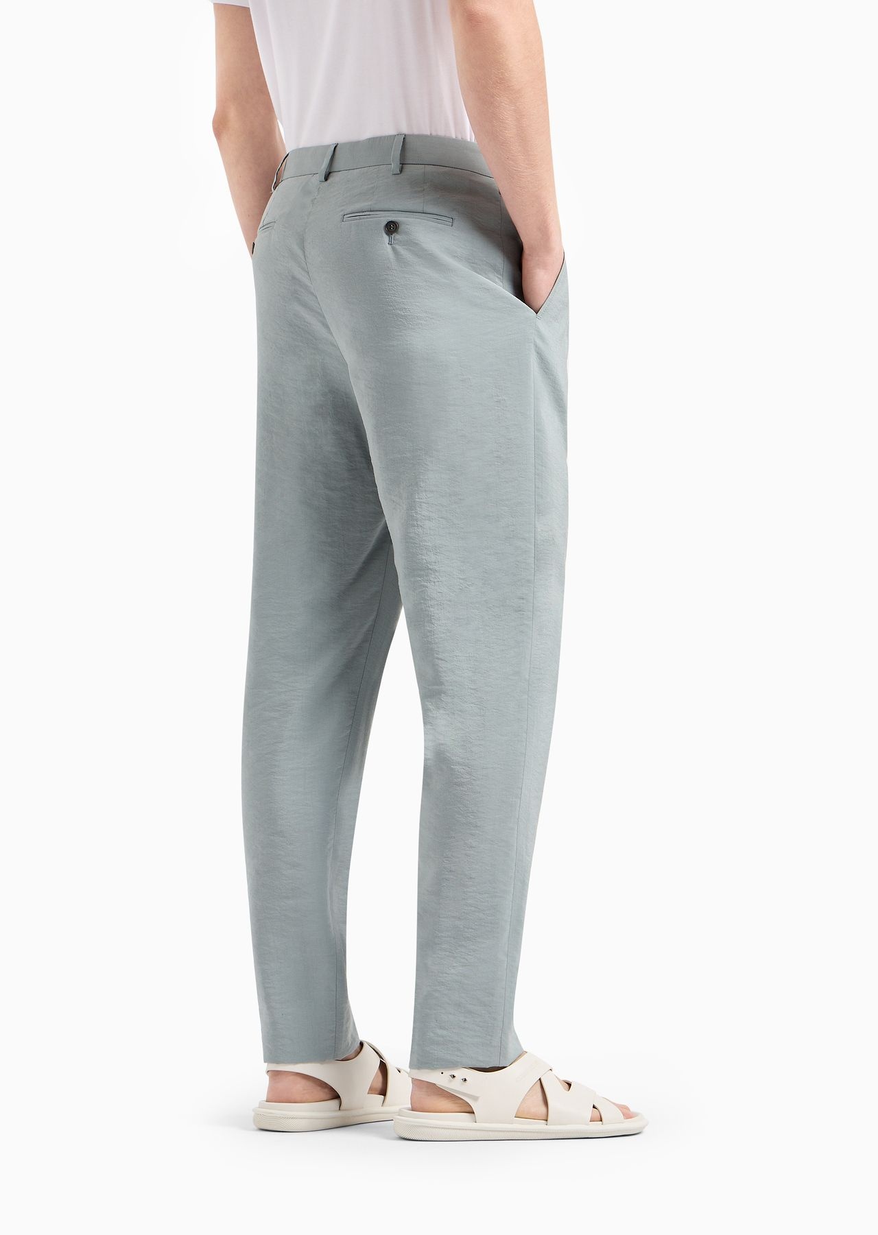 Two-dart trousers in silk-blend twill - 3