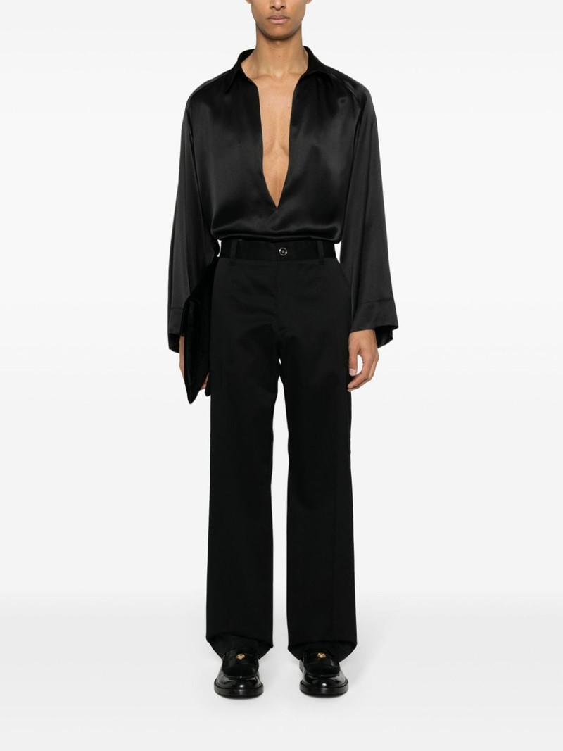 VERSACE logo-embroidered cargo trousers outlook