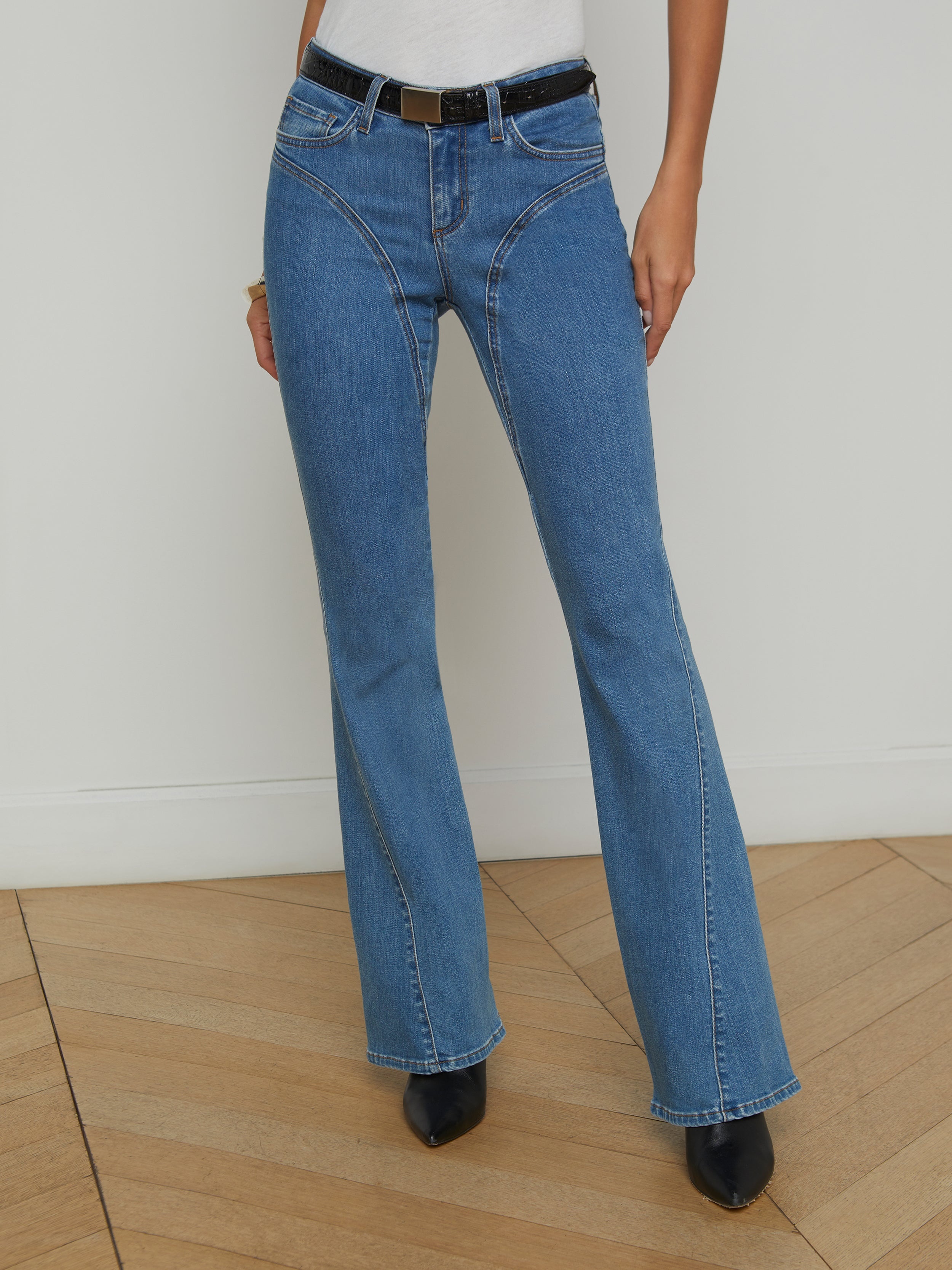 Deanna Seamed Flare Jean - 3