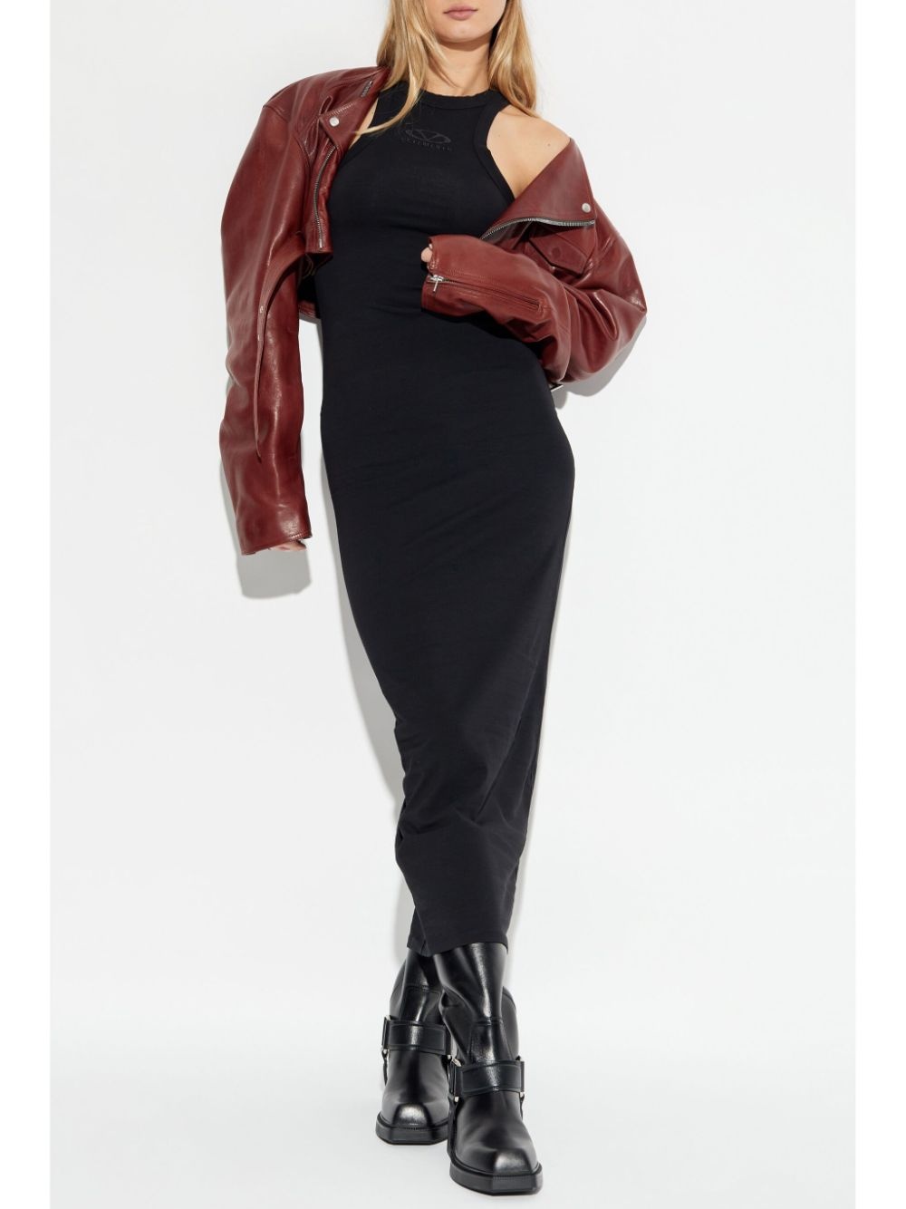 logo-embellished dress - 2