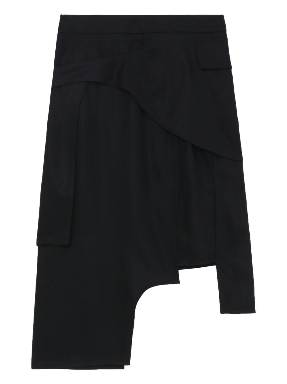 asymmetric high-waisted skirt - 6