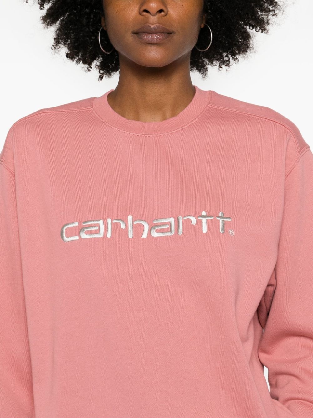 logo-embroidered sweatshirt - 5