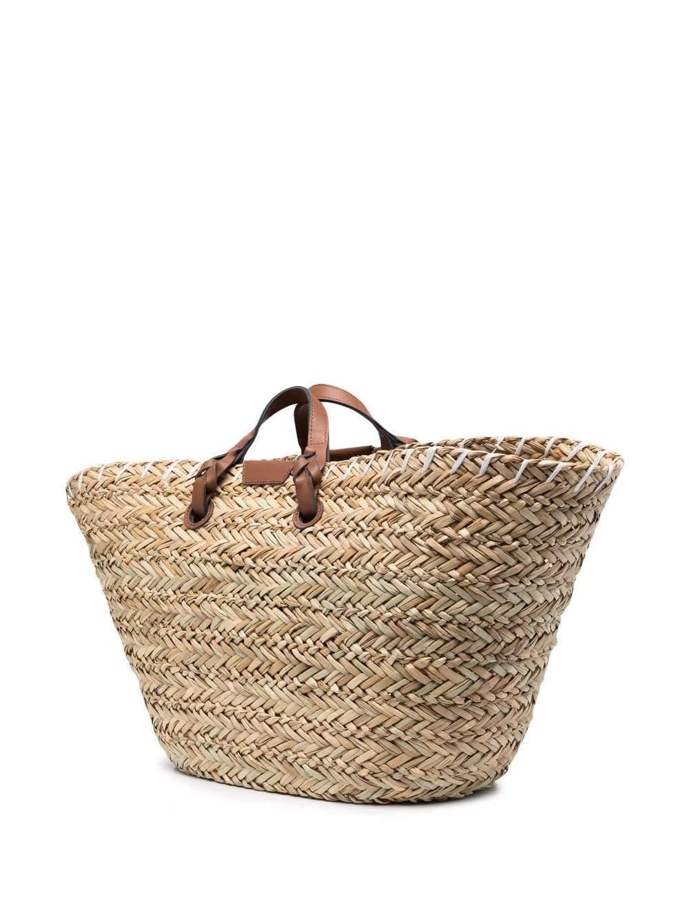 Eyes straw tote bag - 4