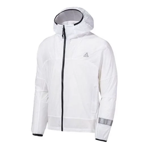 Nike Acg Cinder Cone Ora Woven Reflective Sports Hooded Jacket White DR8862-100 - 1