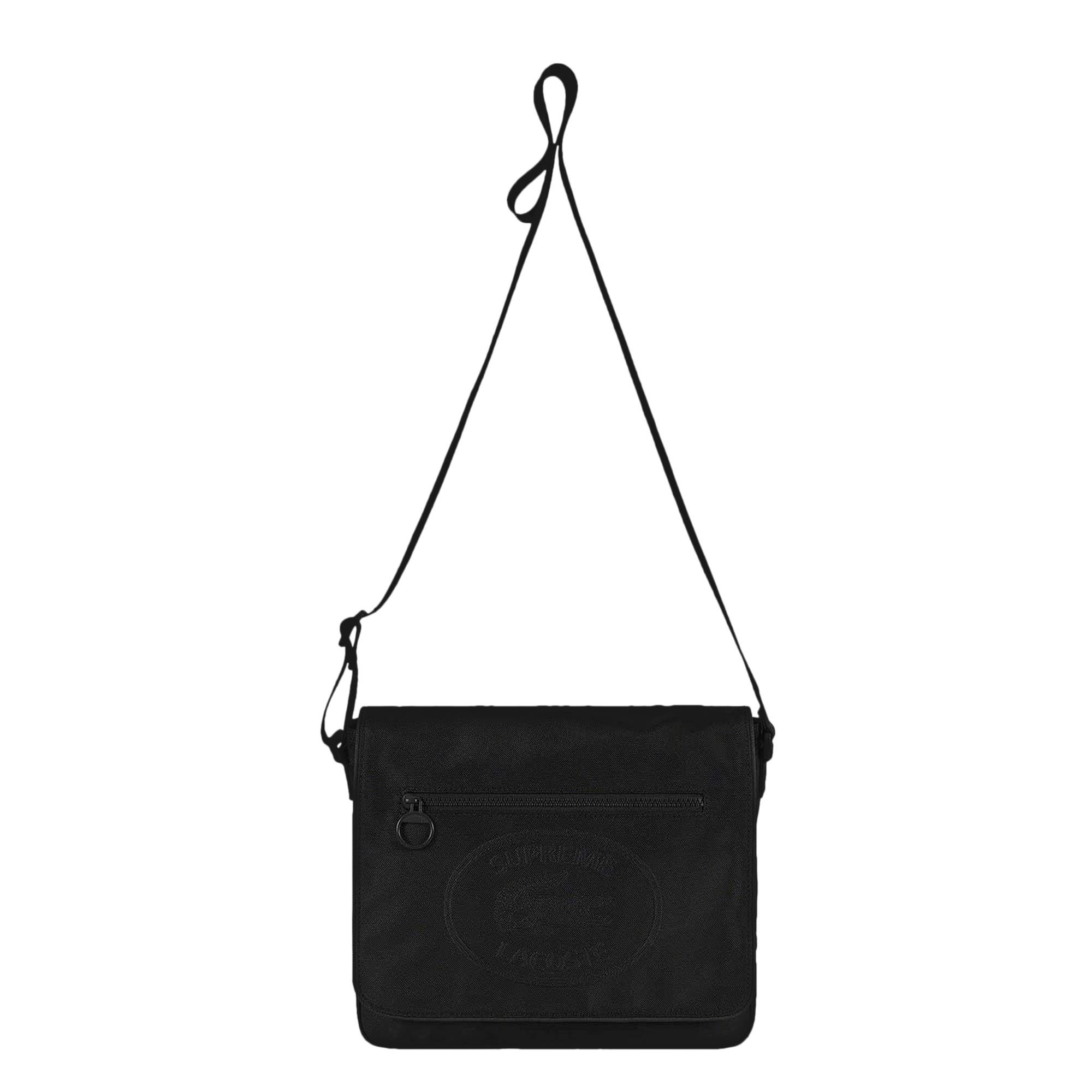 Supreme x Lacoste Small Messenger Bag 'Black' - 1