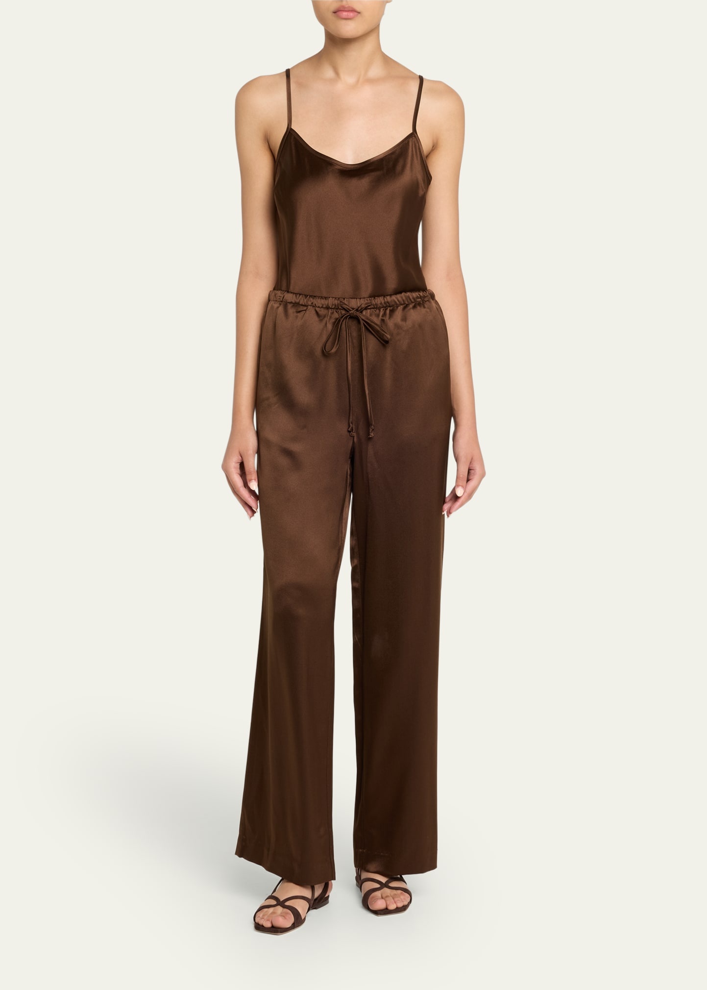 Spaghetti Strap Silk Cami - 2