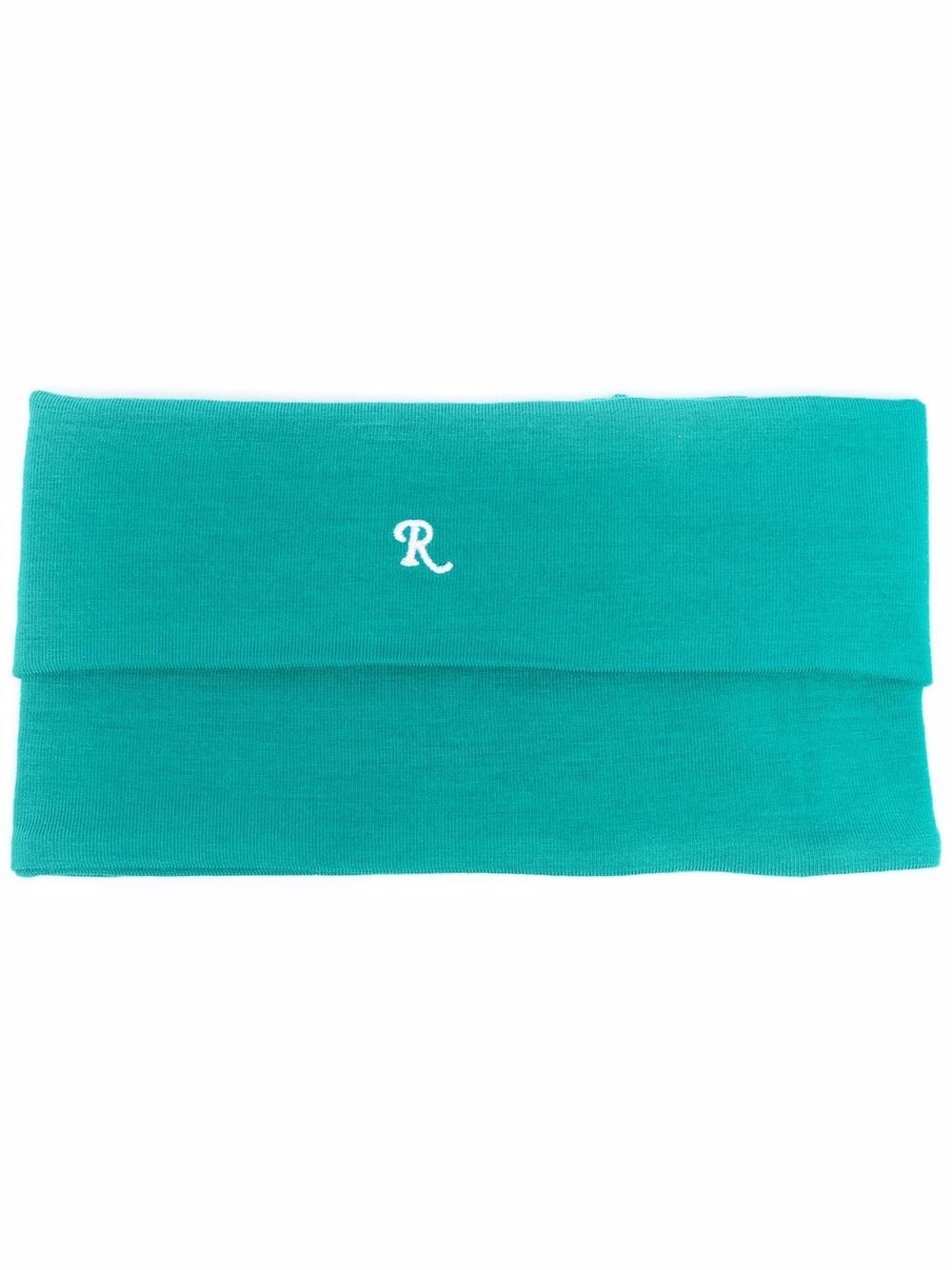 logo-embroidered roll-neck scarf - 1