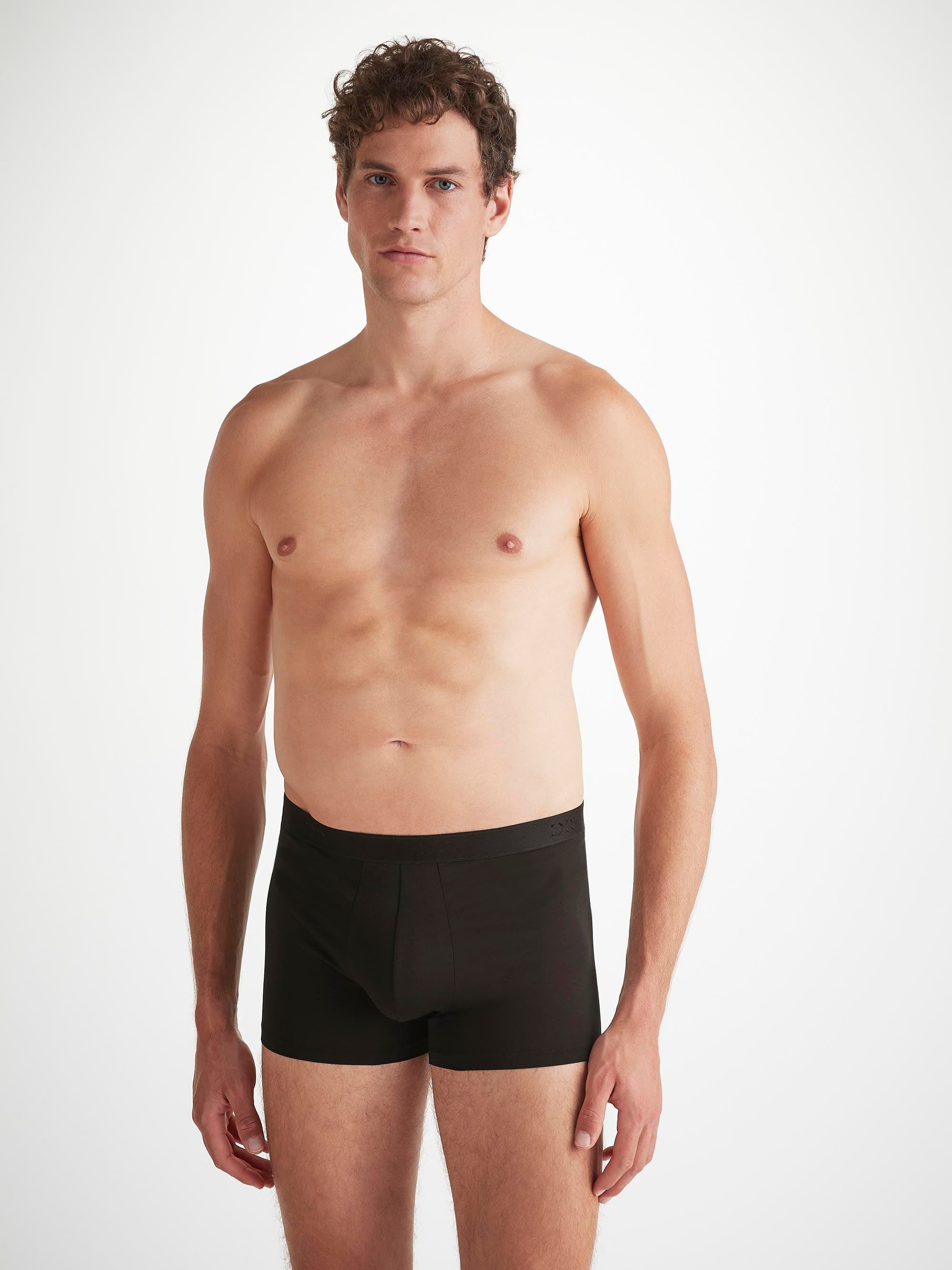 Men's Boxer Briefs Jack Pima Cotton Stretch Black - 5
