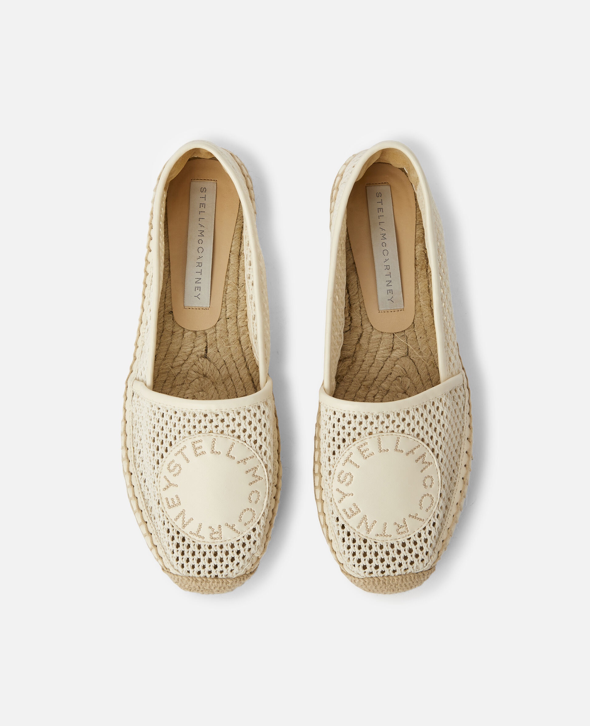 Selene Woven Mesh Logo Espadrilles - 4