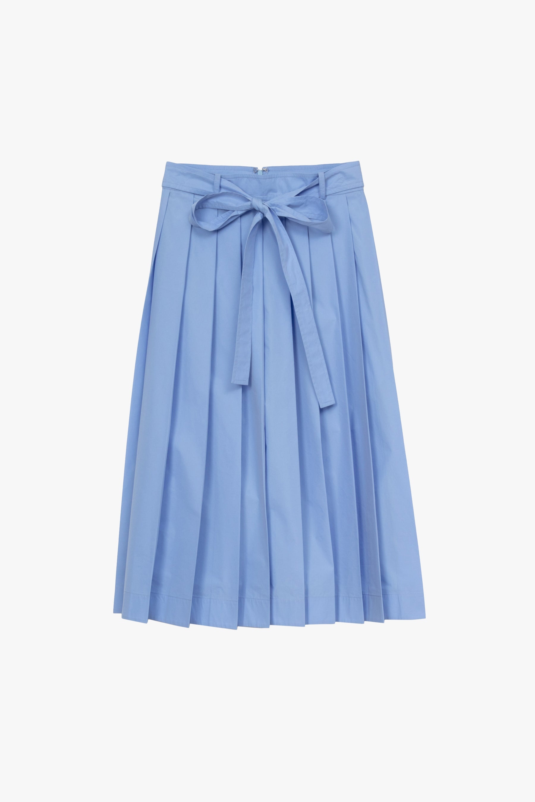 Knife Pleat Belted Skirt - 6