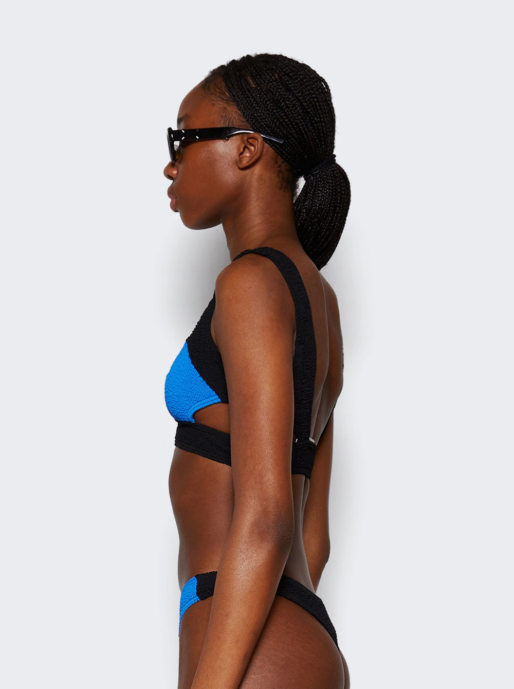 Splice Nino Crop Bikini Top Cobalt and Black - 4