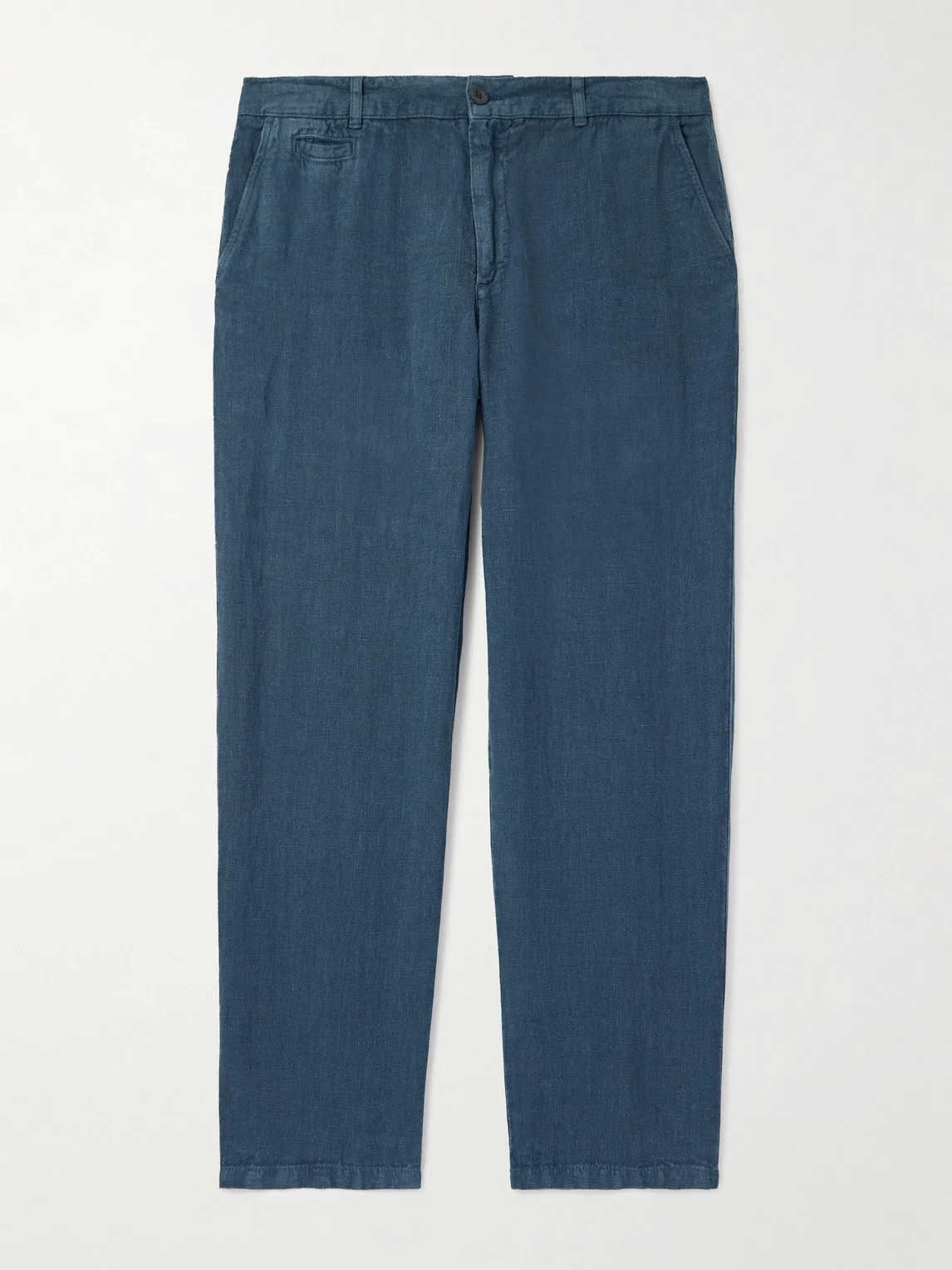 Straight-Leg Linen Trousers - 1